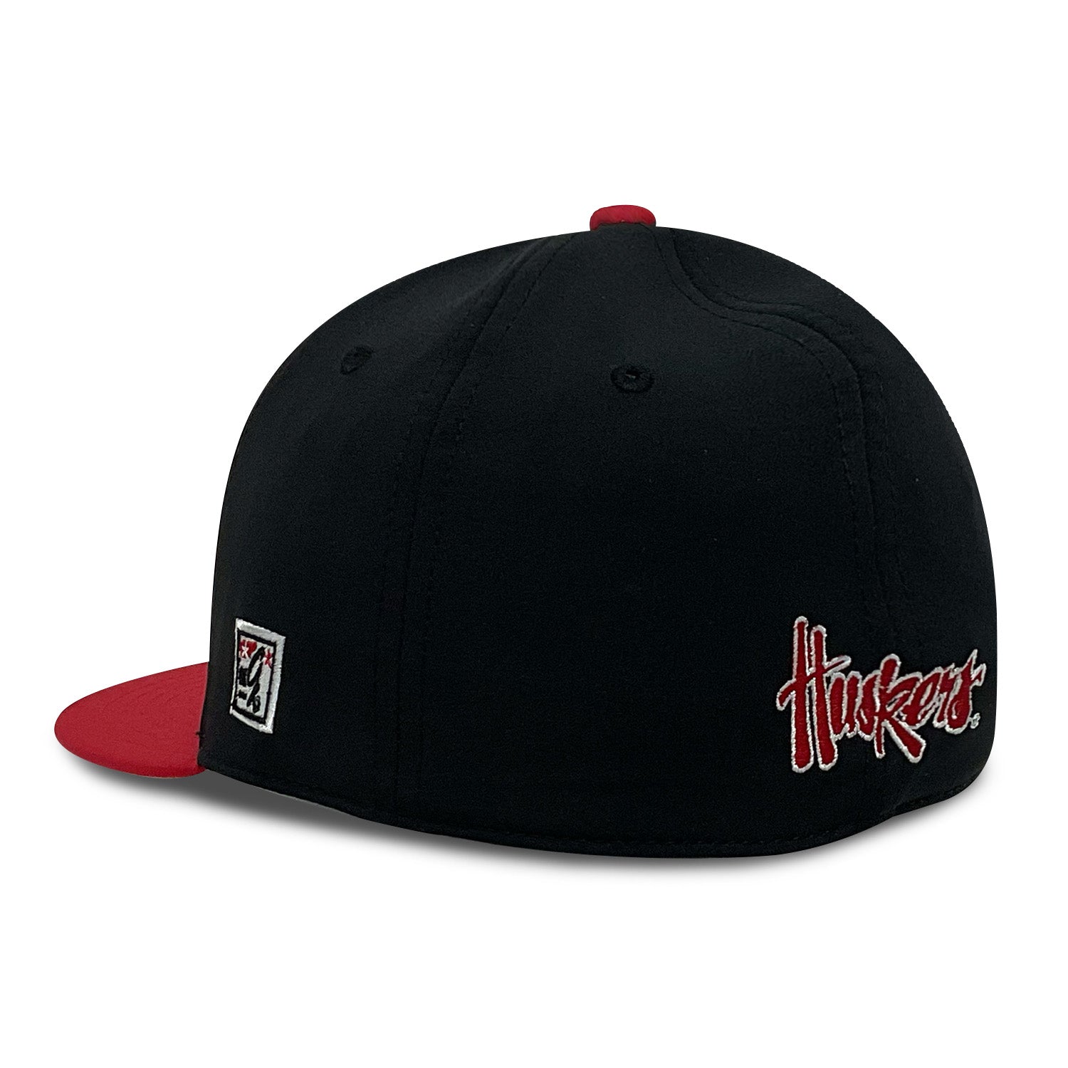 Gamechanger Solid Pro Shape Stretch-Fit Hat, Flat Bill, Fitted - Nebraska Cornhuskers