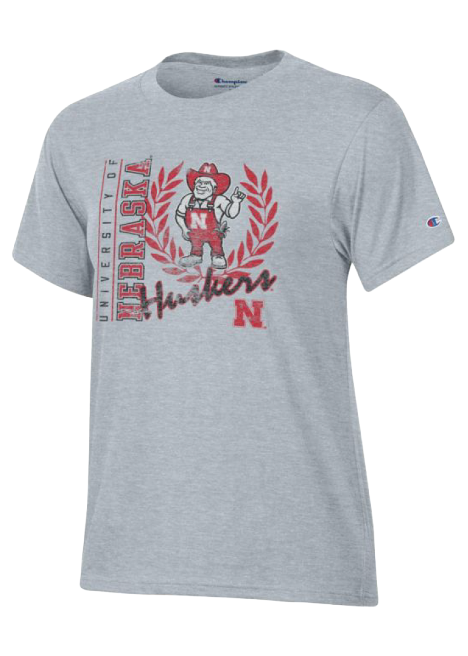 Grey Herbie Tee - Nebraska Cornhuskers