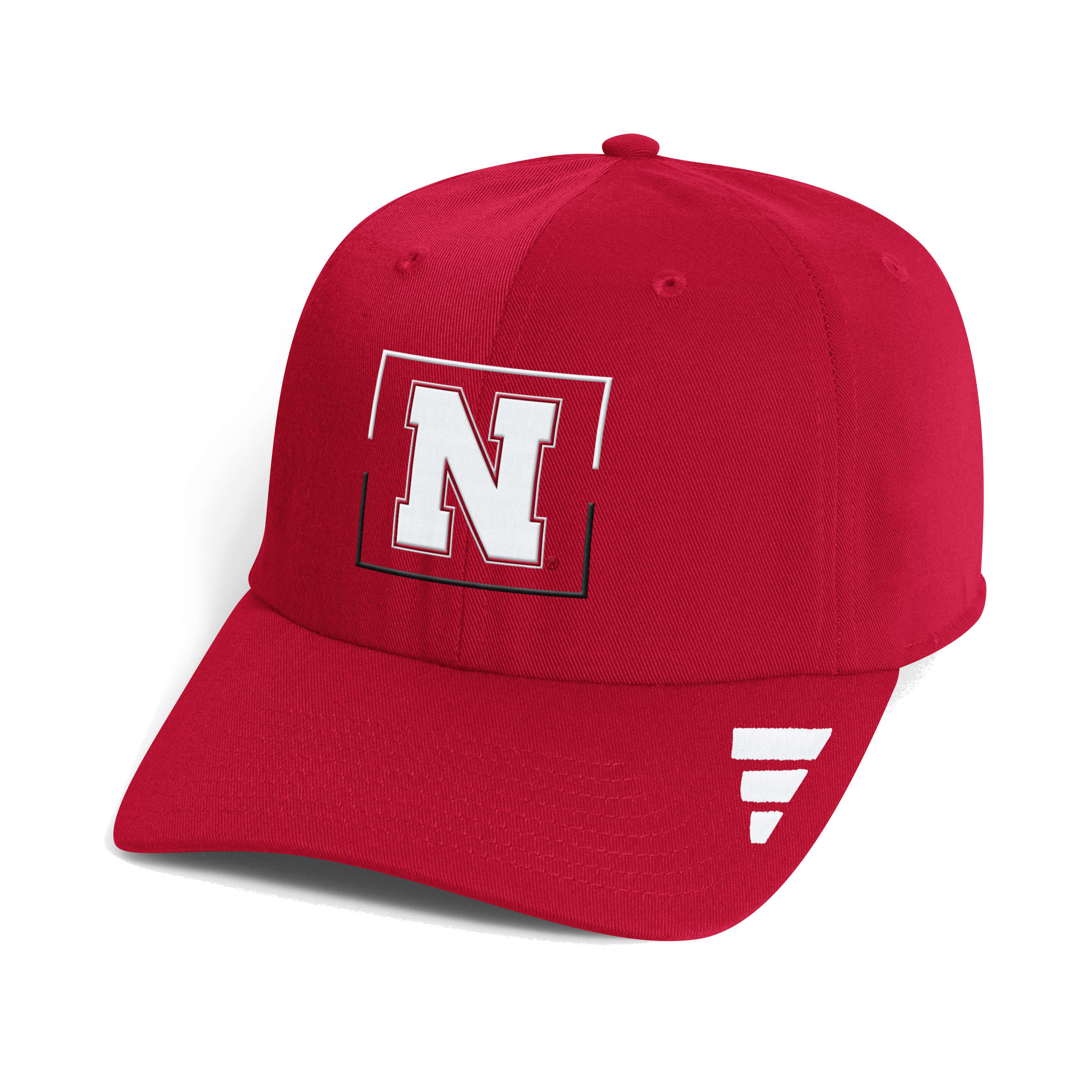 Red Adidas Low-Profile Slouch Hat Adjustable Hat - Nebraska Cornhuskers