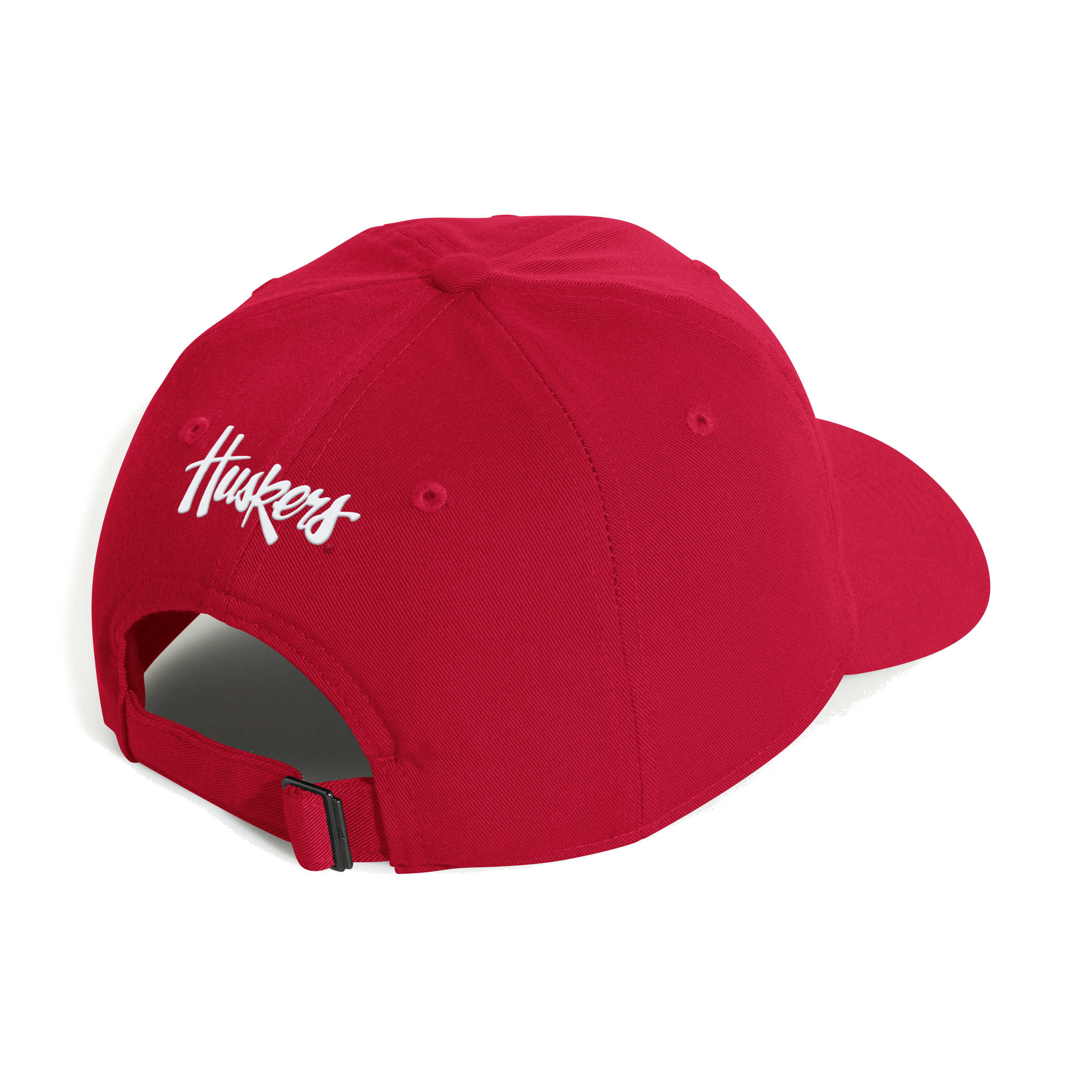 Red Adidas Low-Profile Slouch Hat Adjustable Hat - Nebraska Cornhuskers