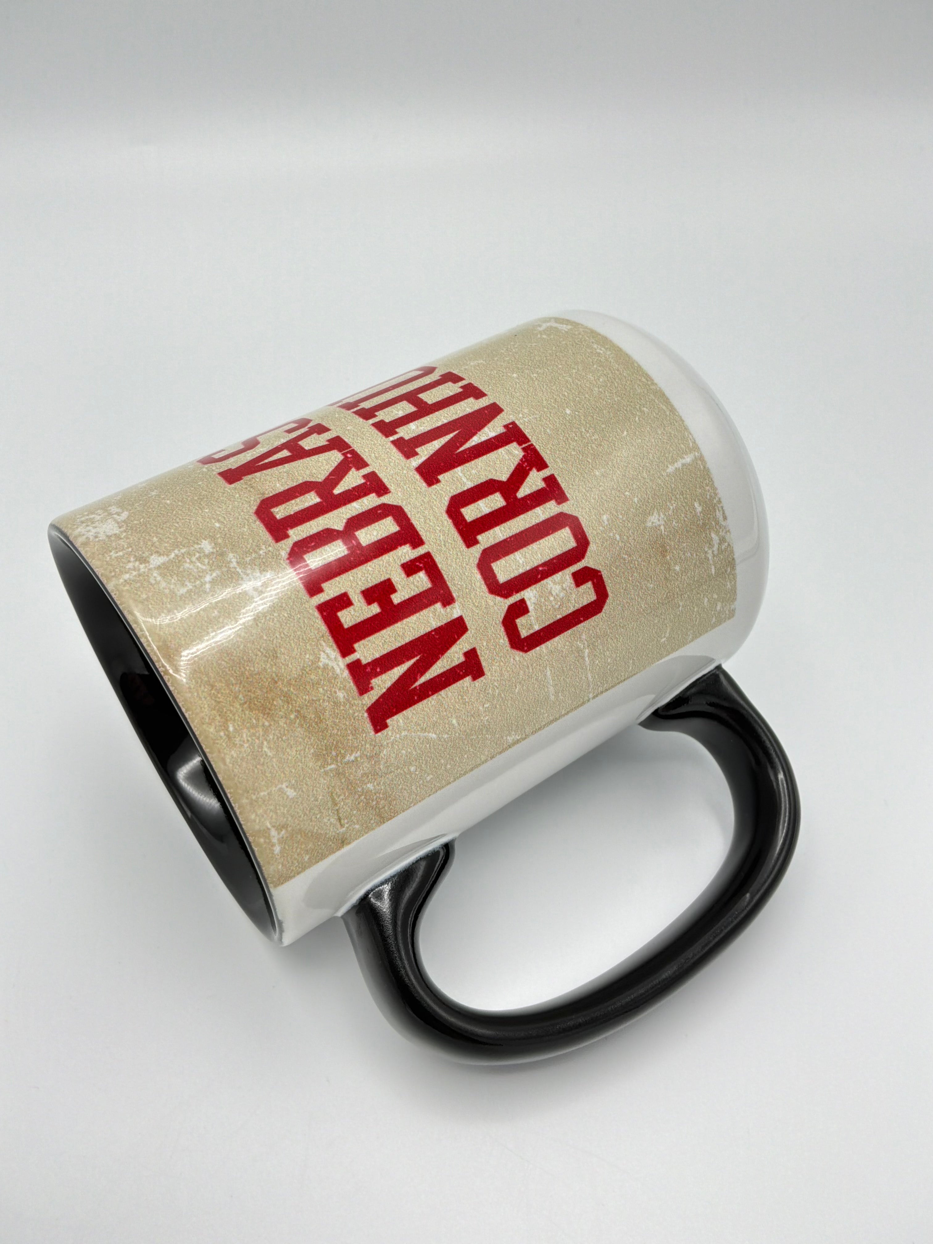 Tan Rugged Nebraska Cornhuskers Varsity Mug