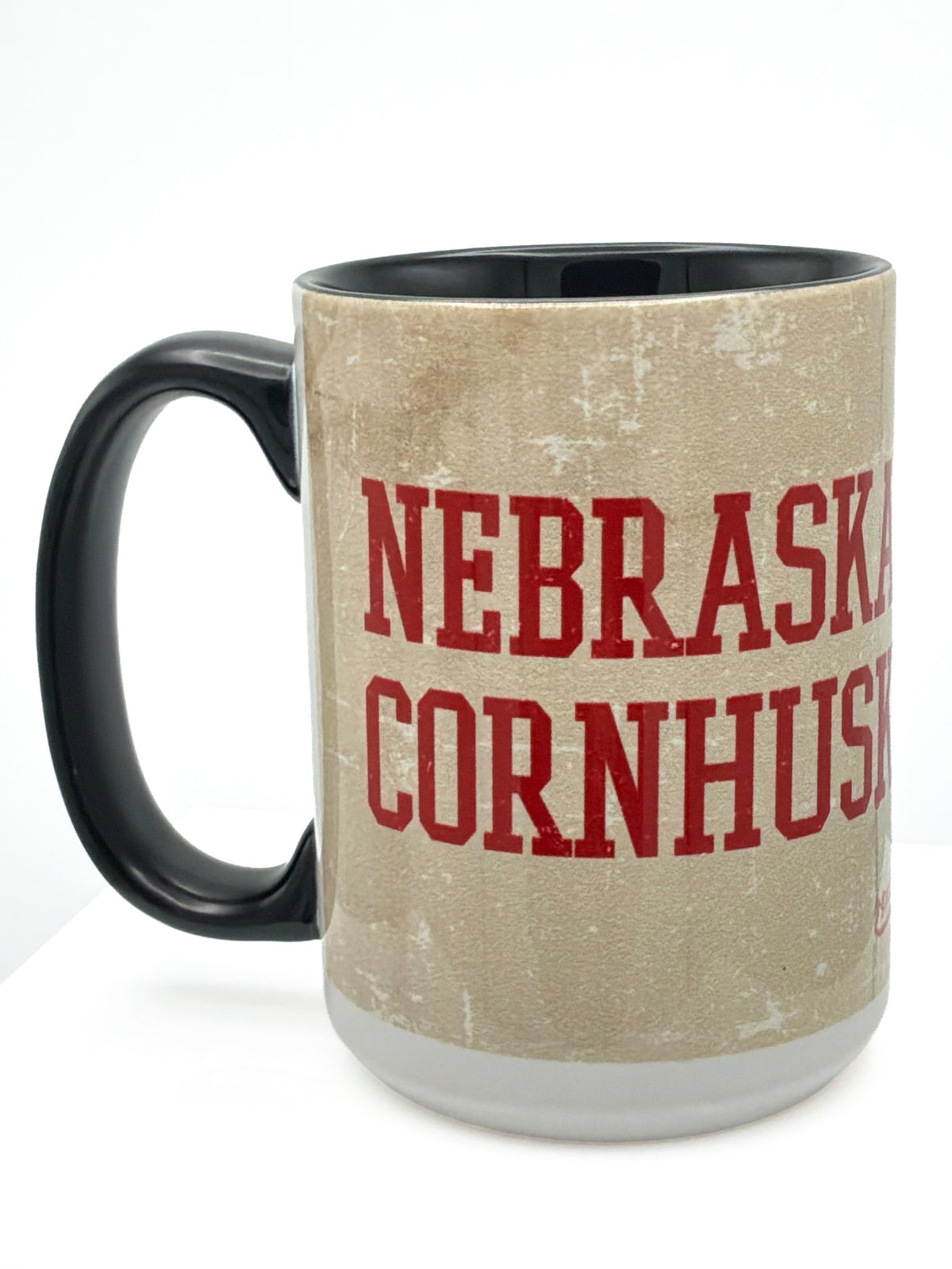 Tan Rugged Nebraska Cornhuskers Varsity Mug