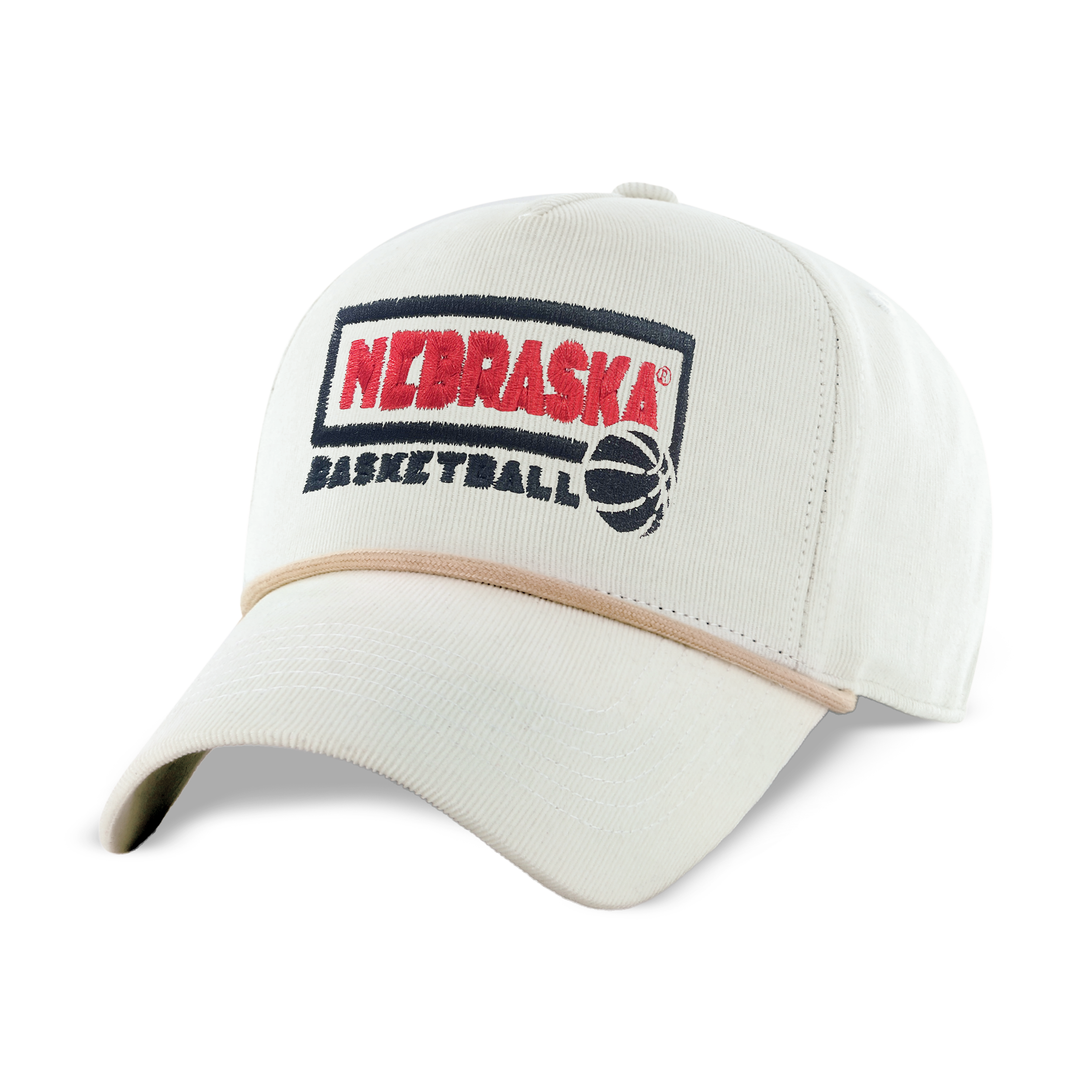 Image One Nebraska Basketball Rope Hat-Ivory