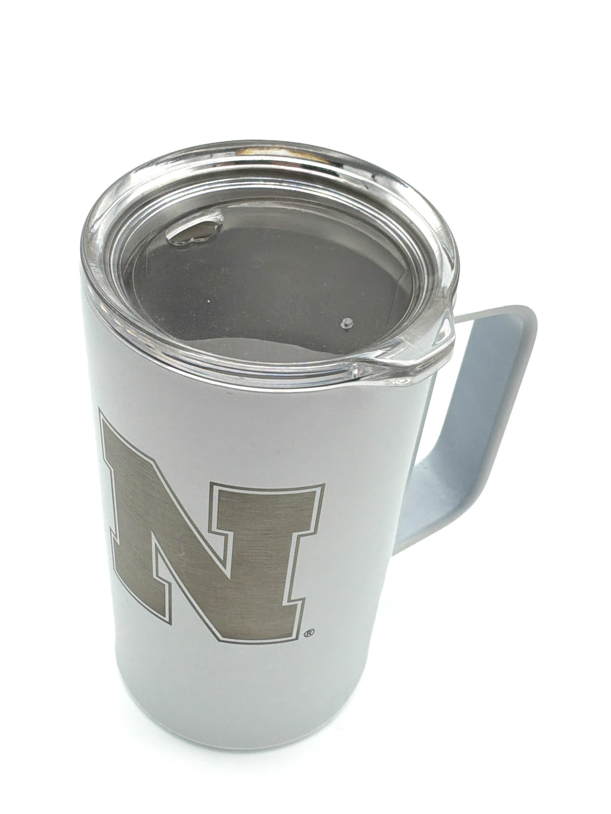 Iridescent Travel Coffee Tumbler Nebraska Cornhuskers