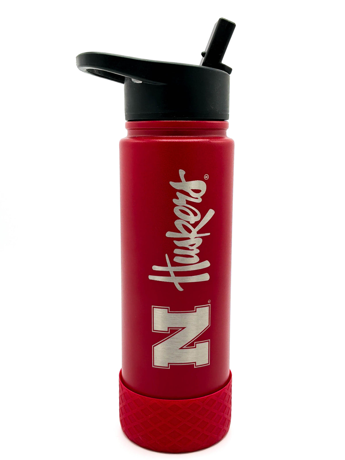 Silicone Base Water Bottle - Nebraska Cornhuskers