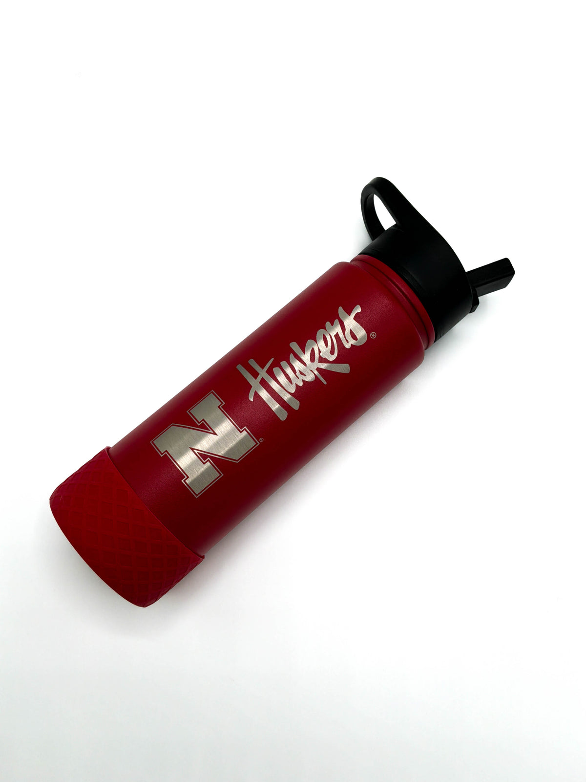 Silicone Base Water Bottle - Nebraska Cornhuskers