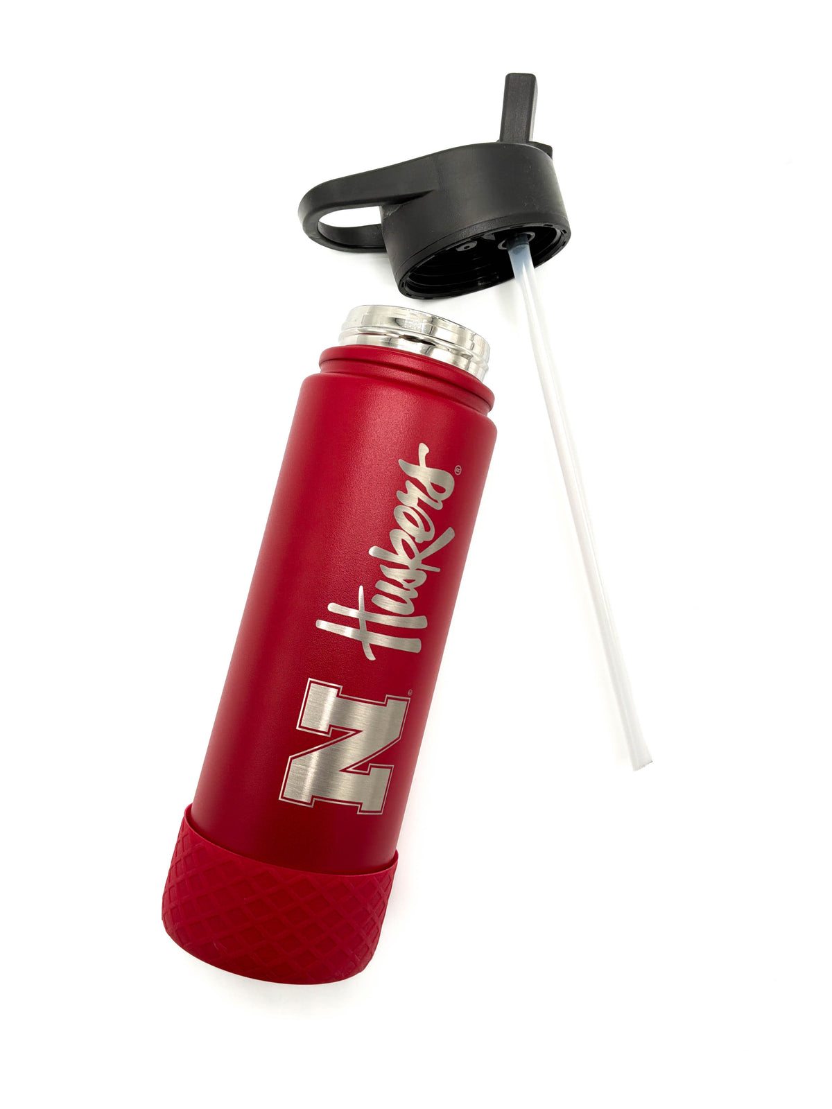 Silicone Base Water Bottle - Nebraska Cornhuskers