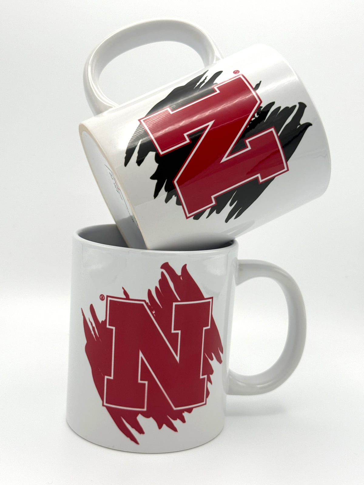 Splatter Paint Nebraska Cornhuskers Mug