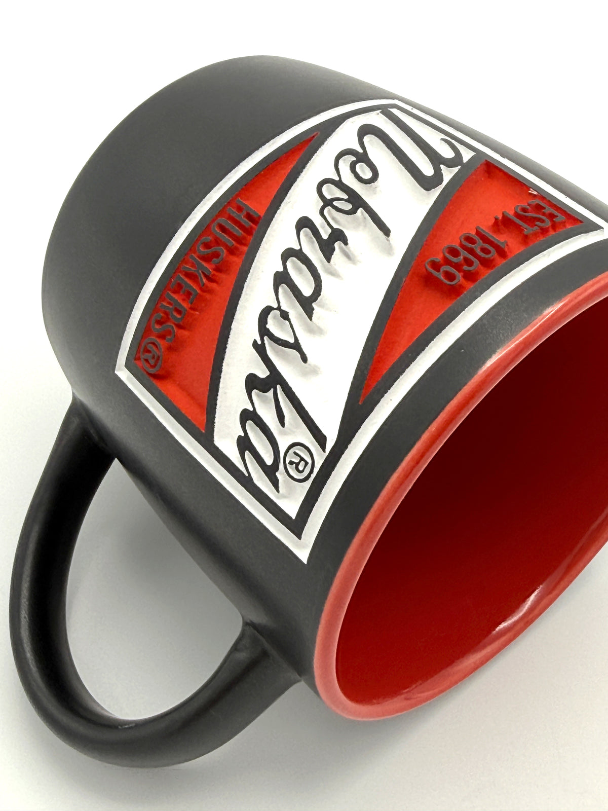 Black Deep Etched Engraved Nebraska Cornhuskers Mug