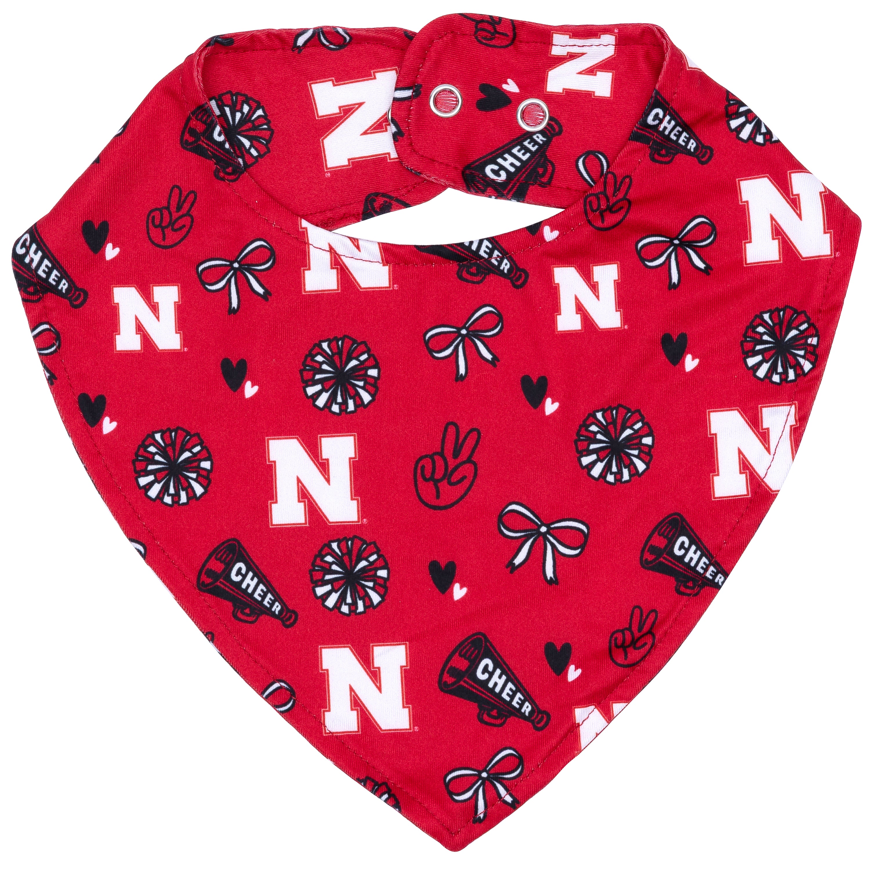 Infant Bib Cheer Pattern - Nebraska Cornhuskers