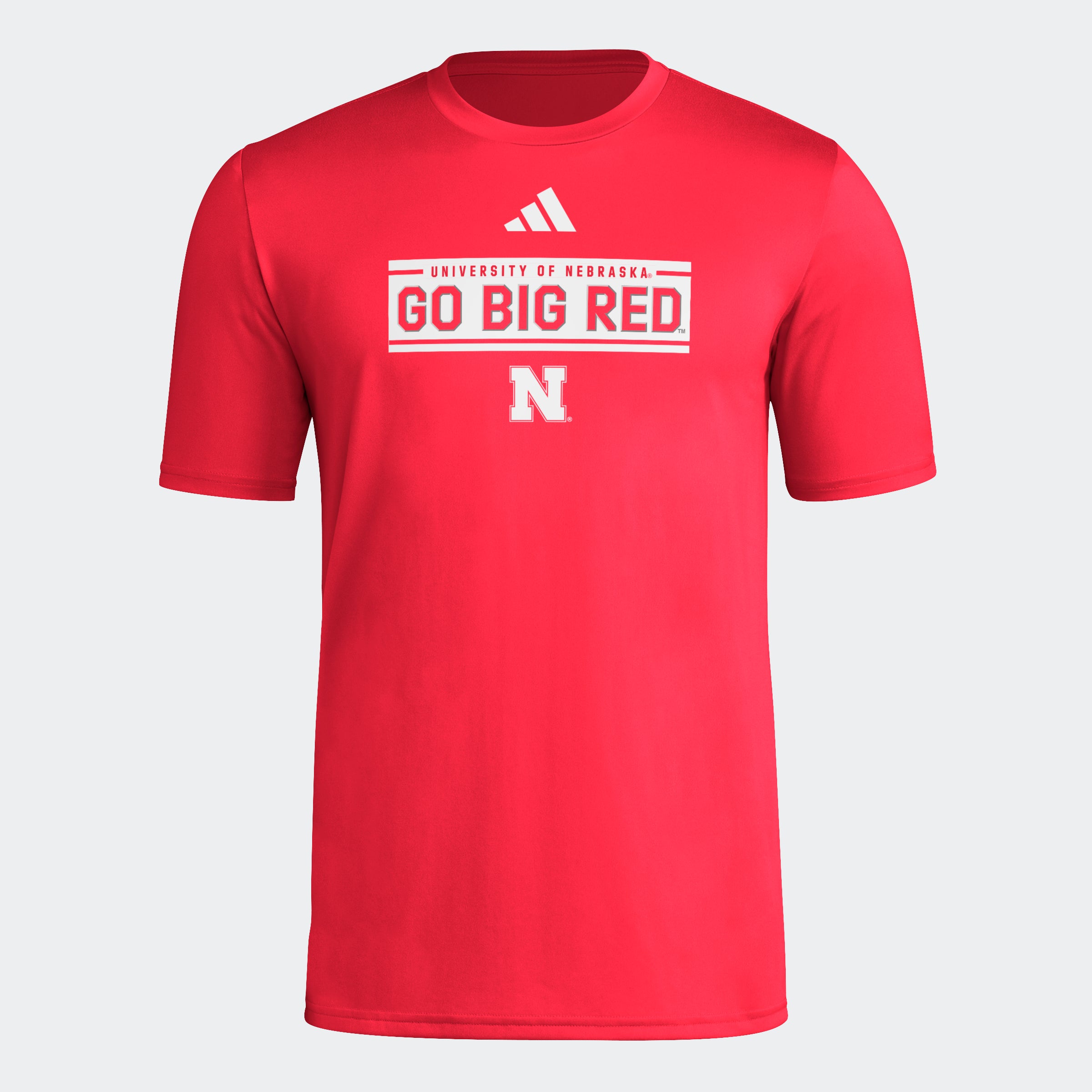 Adidas Pregame Go Big Red Short Sleeve Red