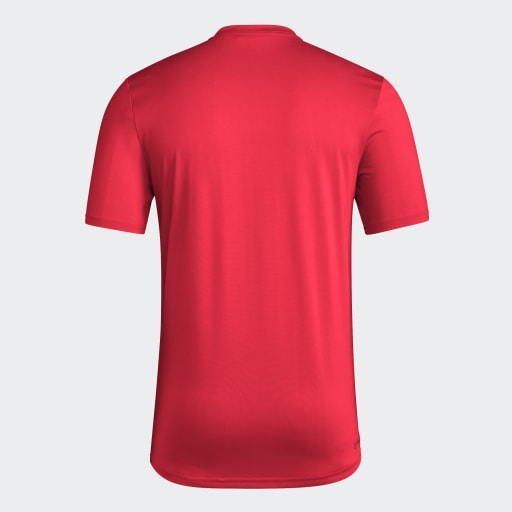 Adidas Pregame Go Big Red Short Sleeve Red