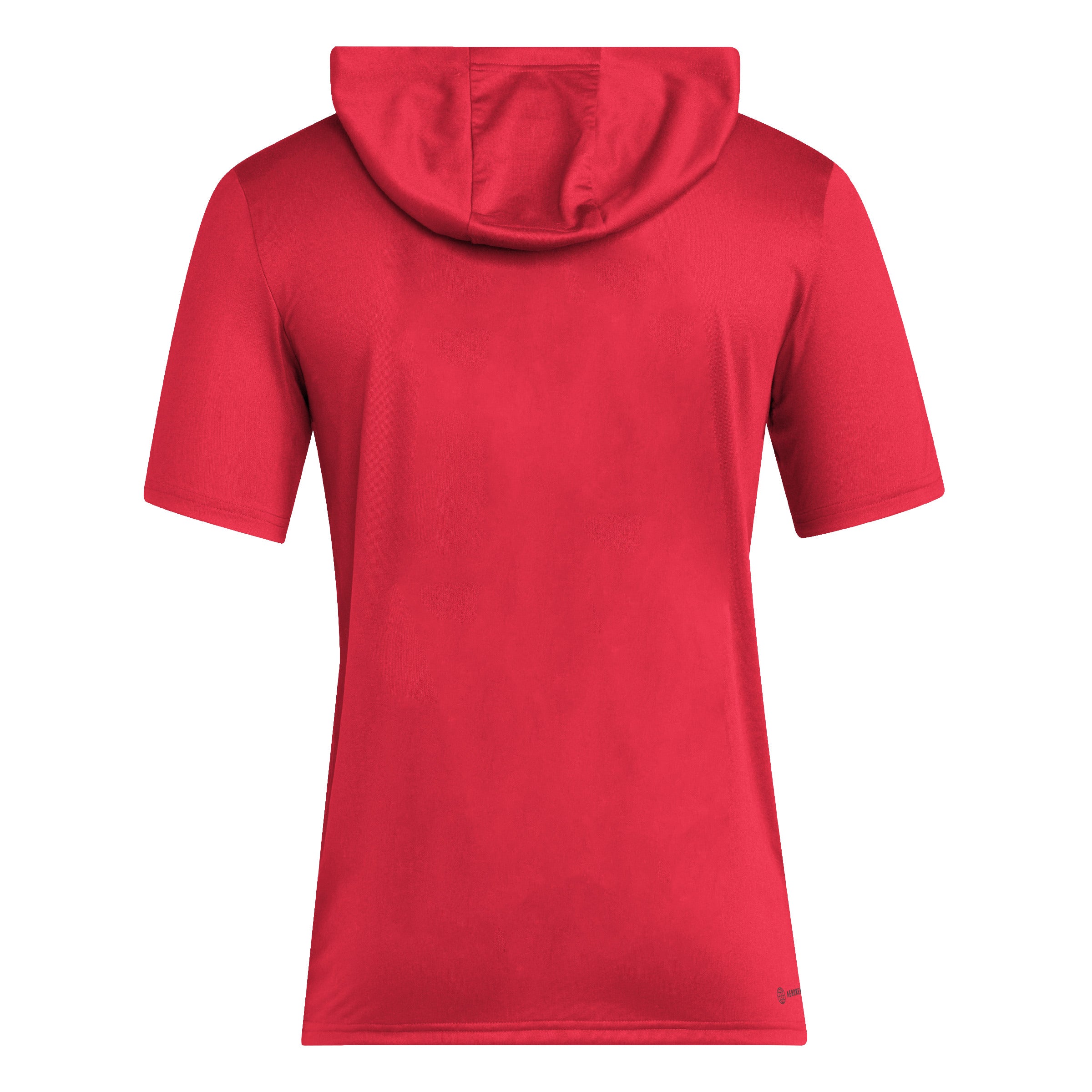 Red Adidas Designed For Training Short Sleeve Hoodie - Nebraska Cornhuskers