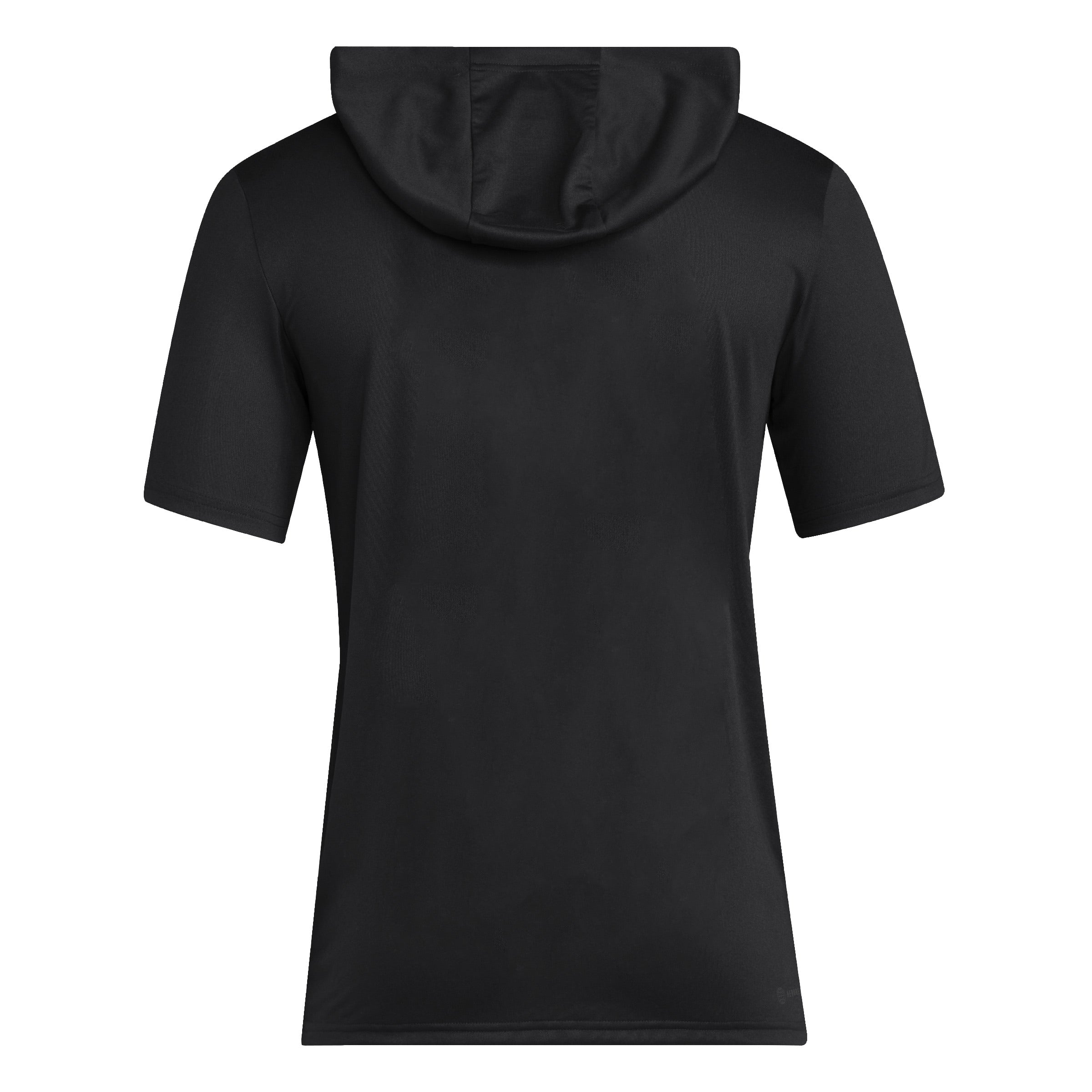 Black Adidas Designed For Training Short Sleeve Hoodie - Nebraska Cornhuskers