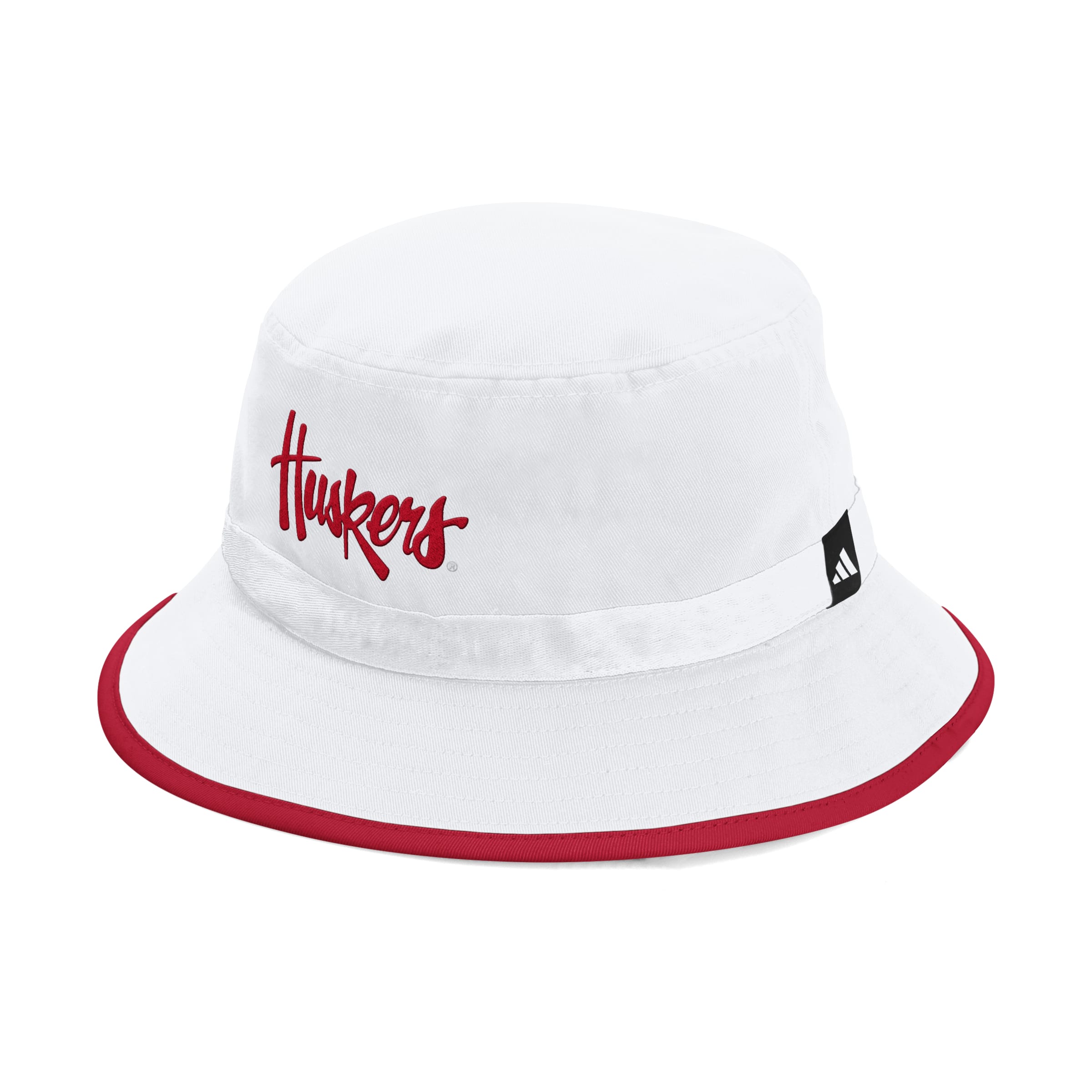 White Adidas Seasonal Bucket Hat - Nebraska Cornhuskers