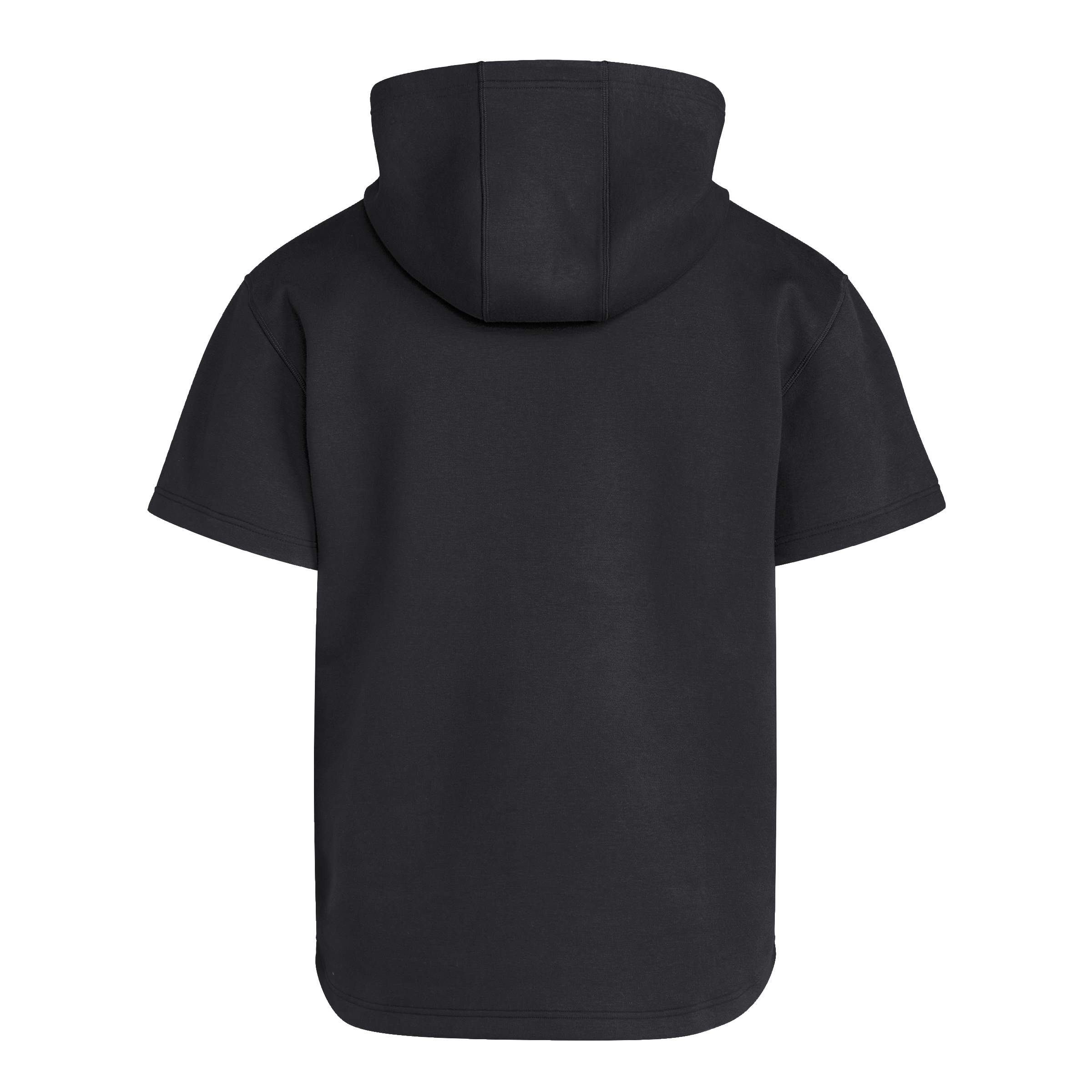 Black Adidas Dugout Short Sleeve Hoodie - Nebraska Cornhuskers