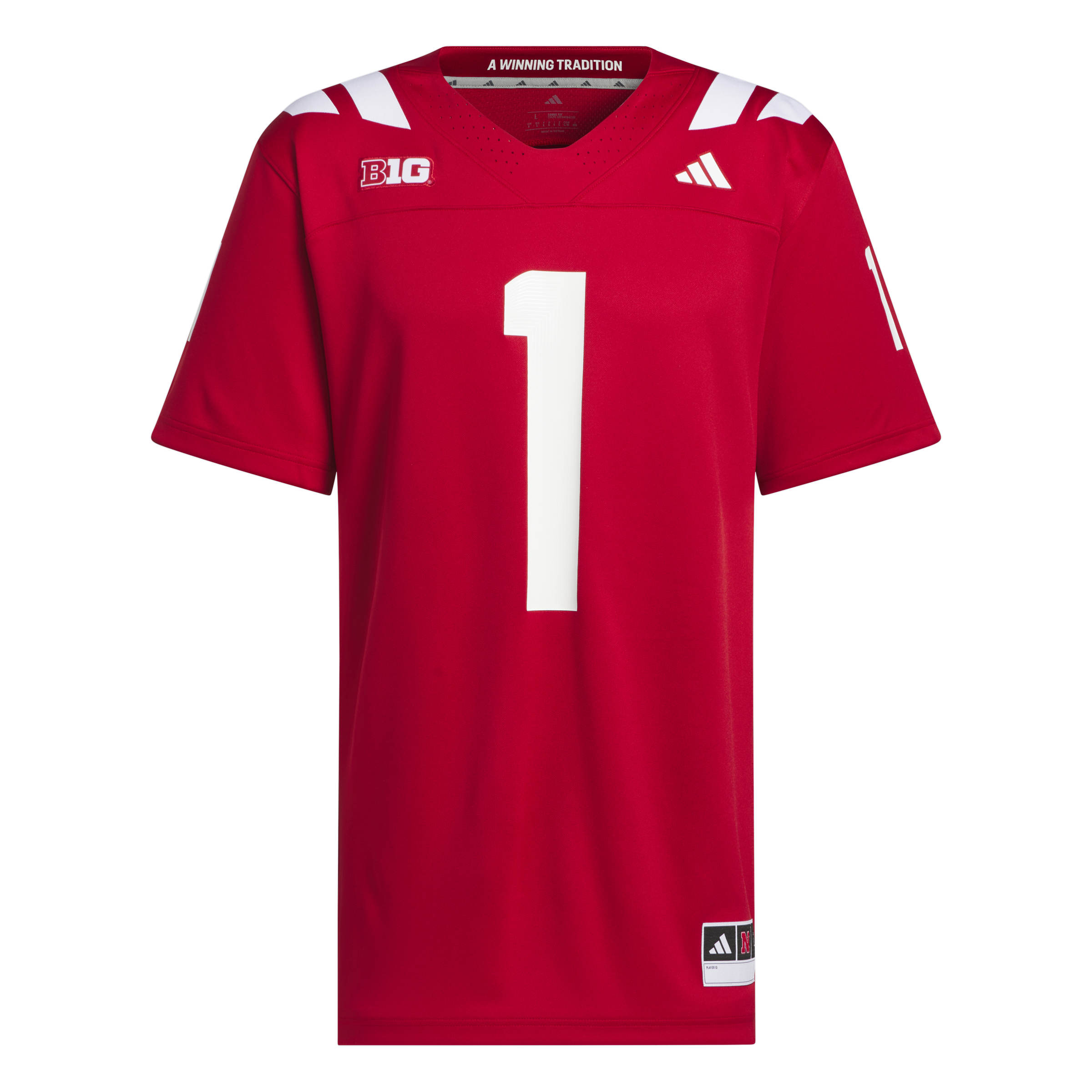 2026 Red Adidas Premier Nebraska Home Jersey - Nebraska Cornhuskers