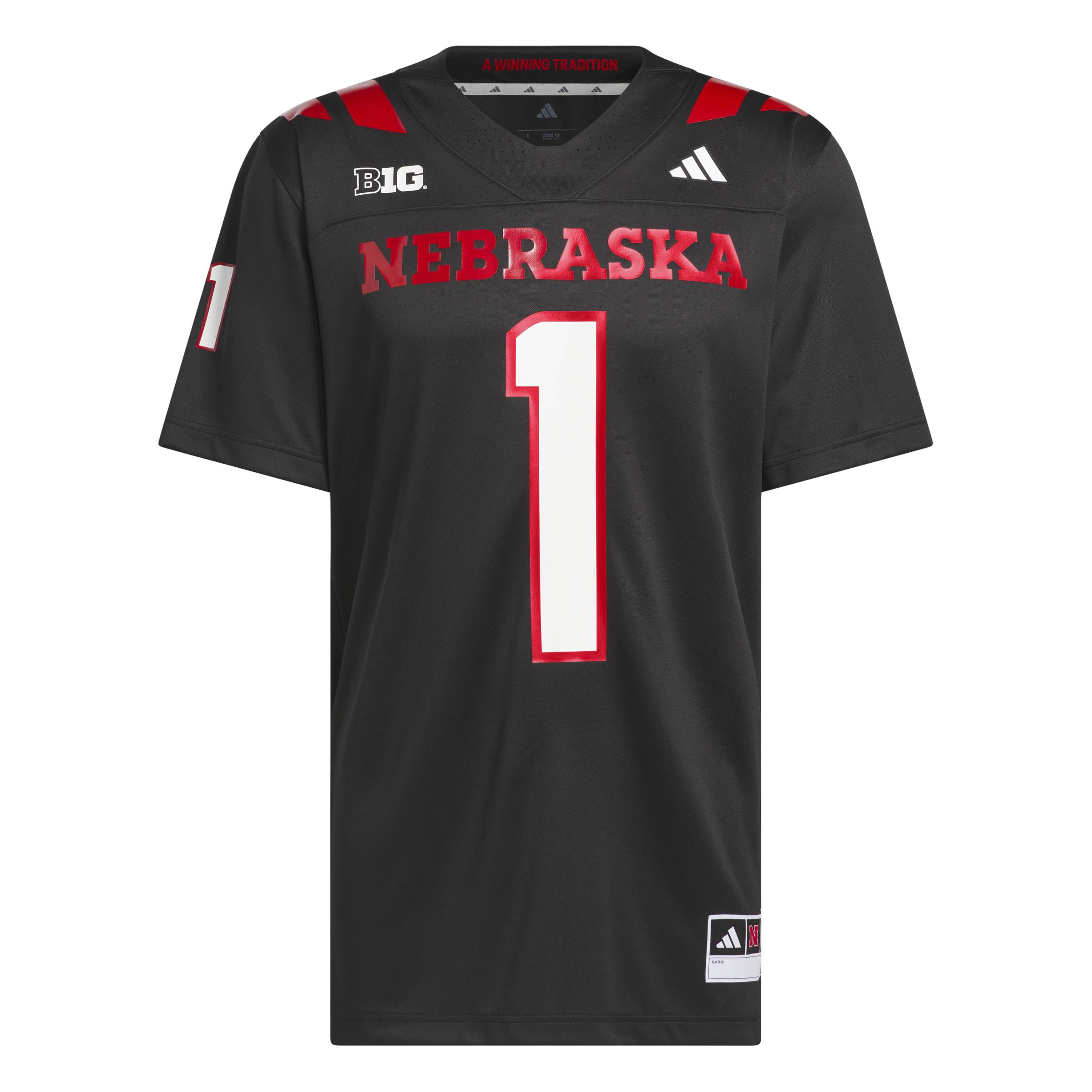 PRE-ORDER Adidas 2026 BLACKOUT Strategy Jersey - Nebraska Cornhuskers