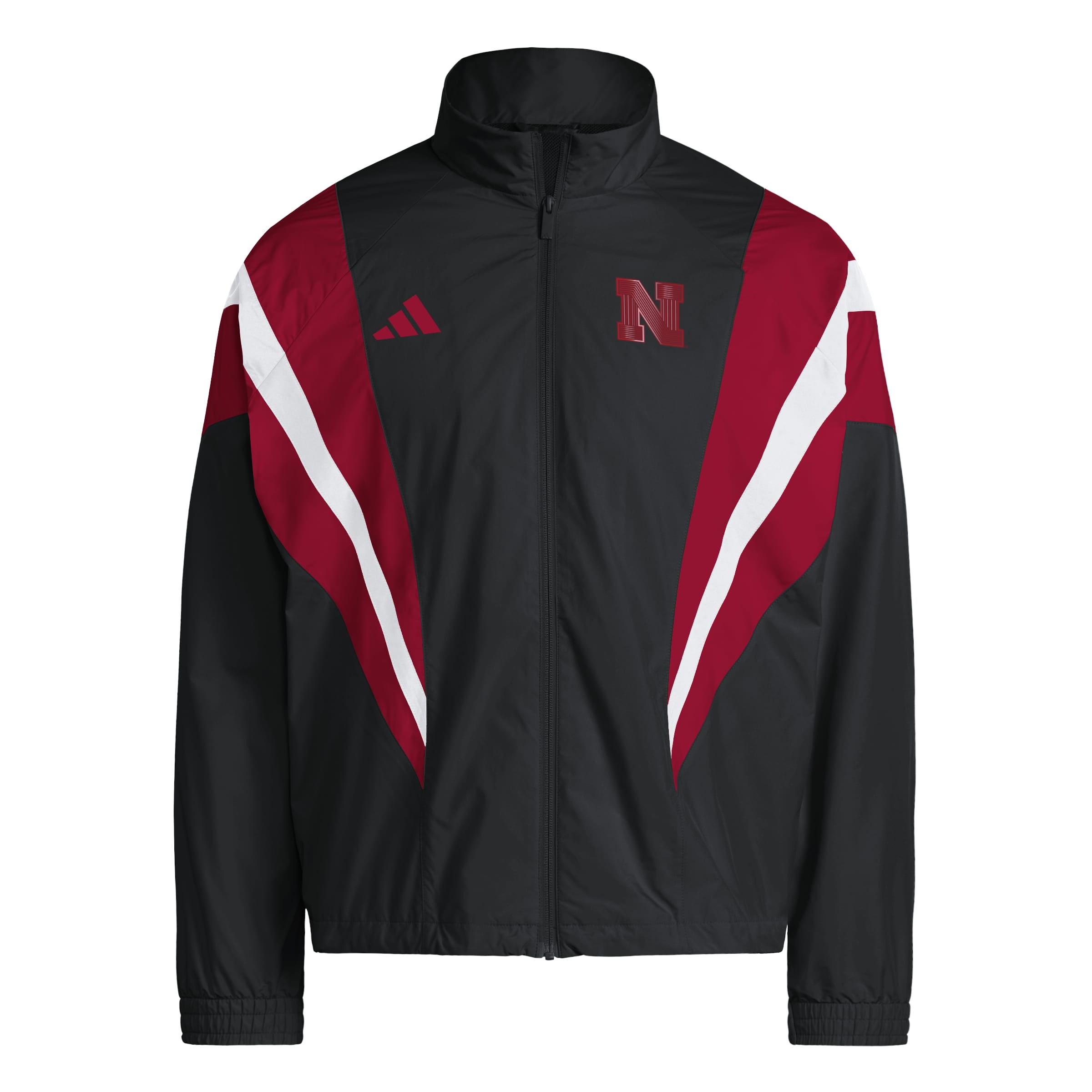 PRE-ORDER Adidas 2026 BLACKOUT Woven Track Jacket - Nebraska Cornhuskers