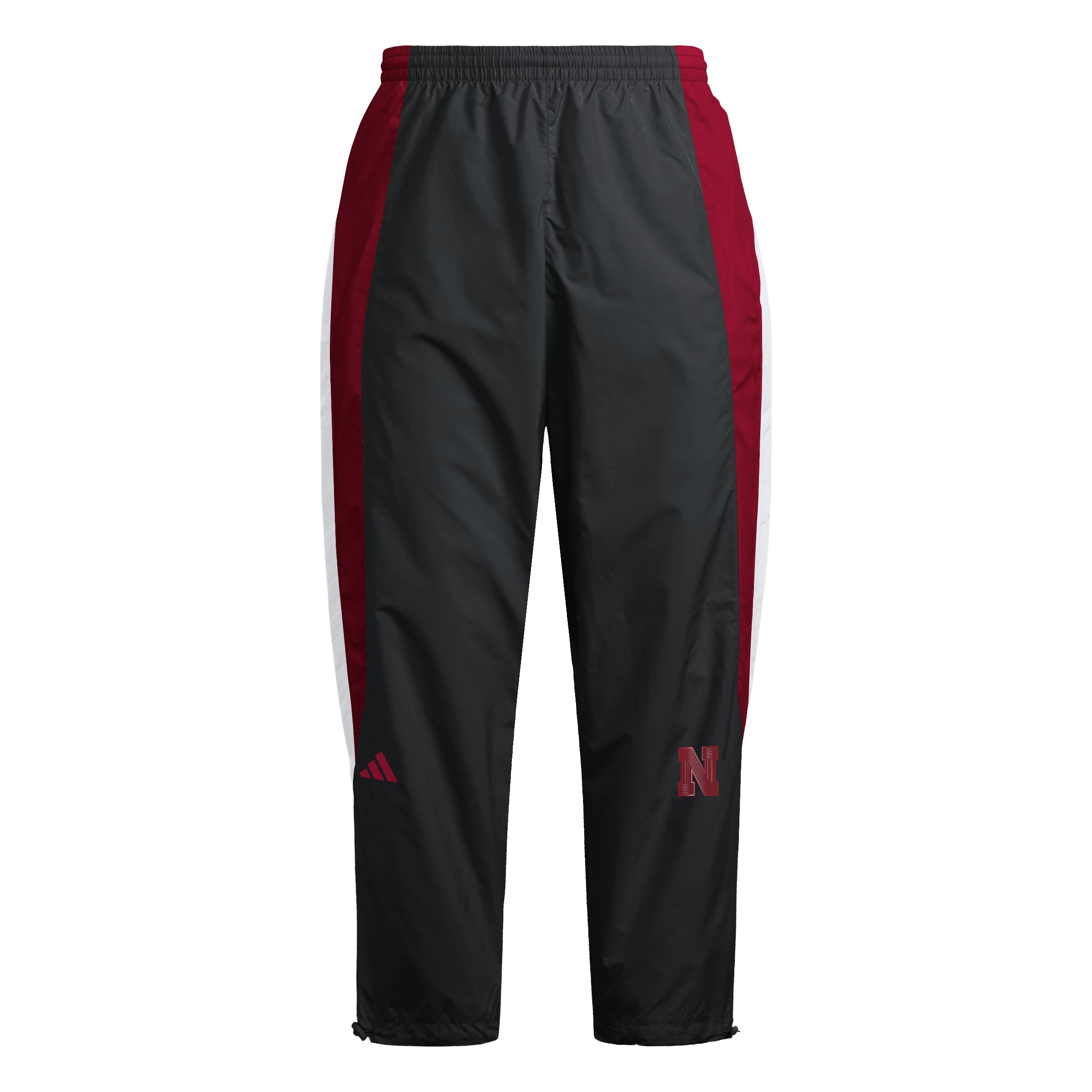PRE-ORDER Adidas 2026 BLACKOUT Woven Track Pant - Nebraska Cornhuskers