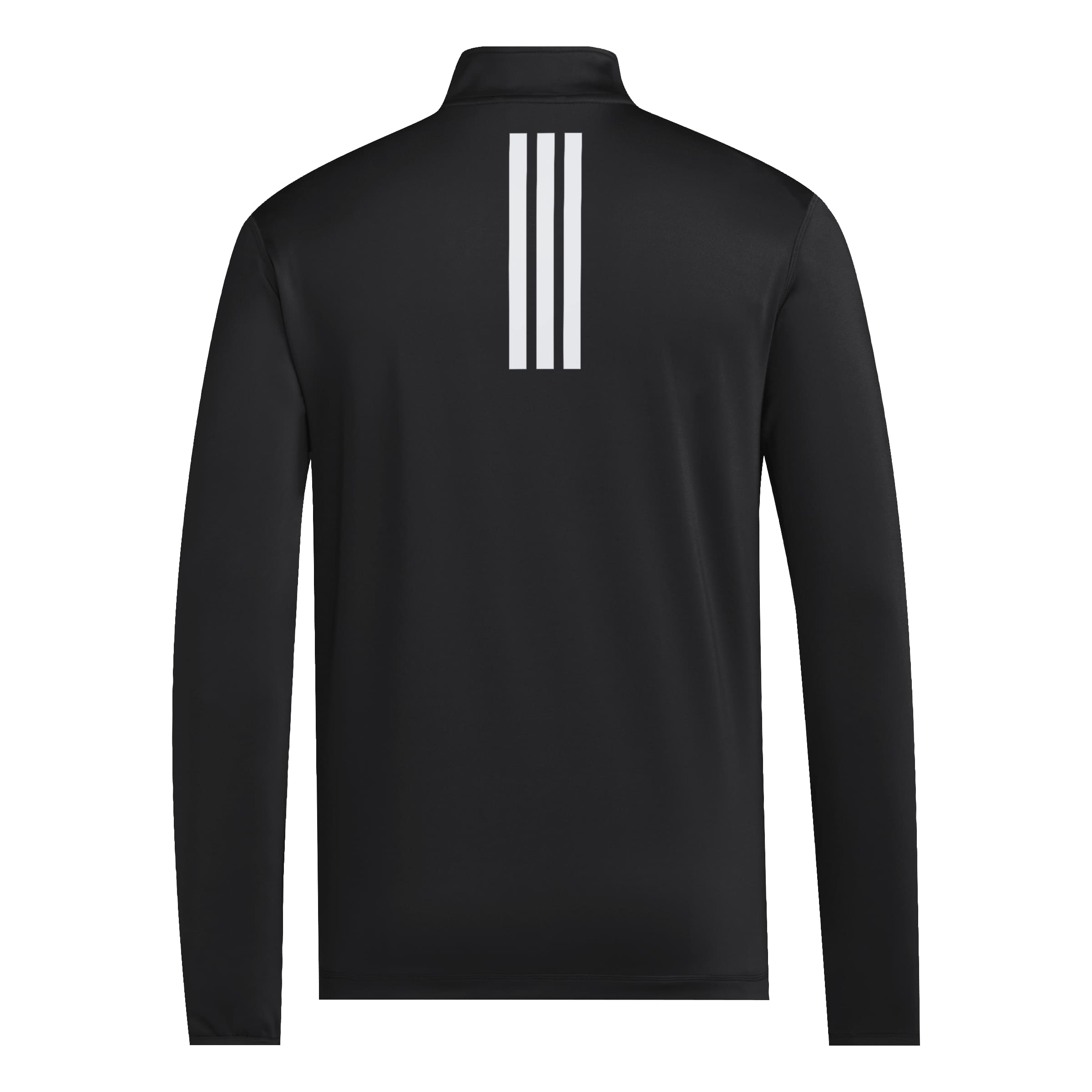 Black Adidas Herbie Volleyball 3-Stripe Detail Long Sleeve 1/4 Zip - Nebraska Cornhuskers