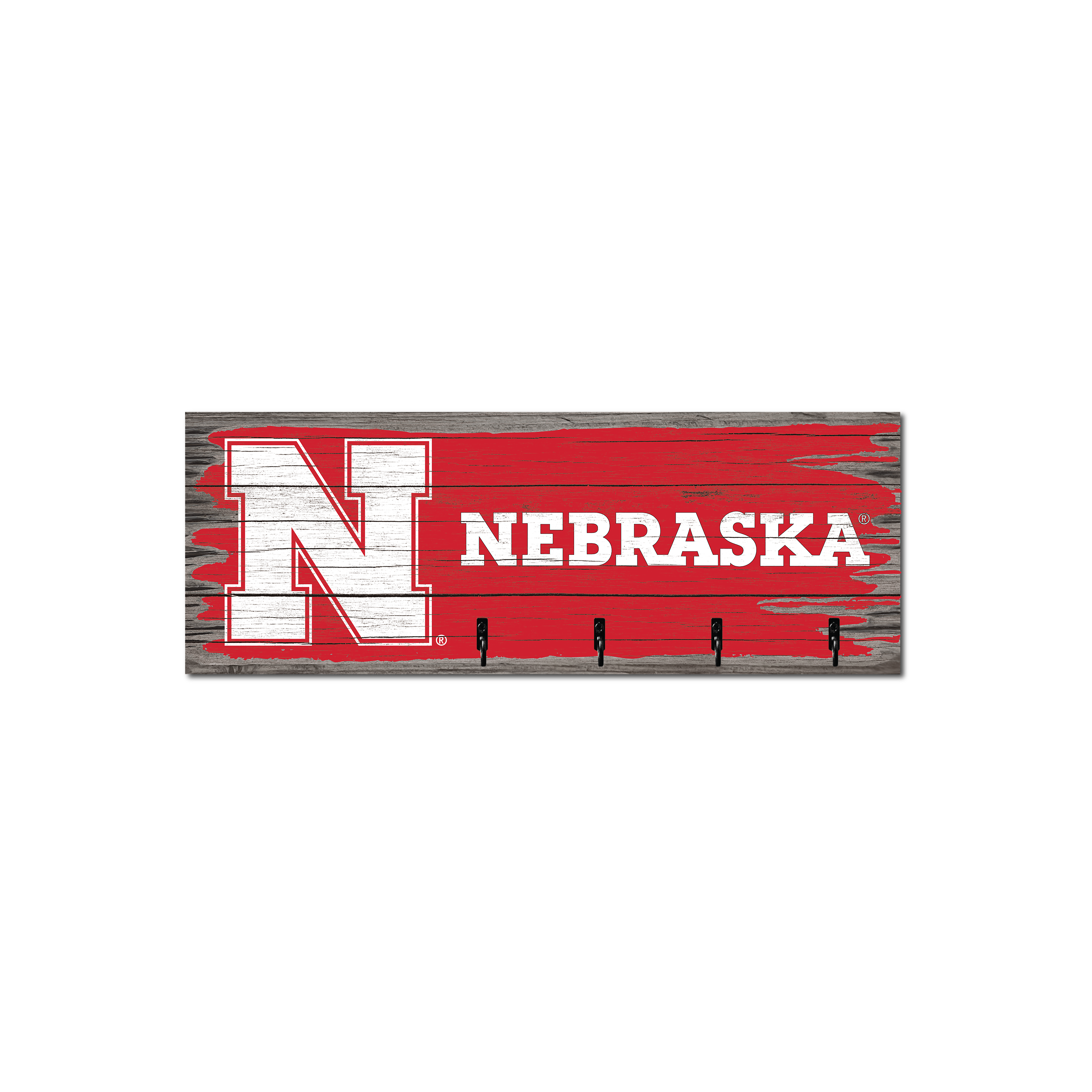 Key Rack 15in - Nebraska Cornhuskers