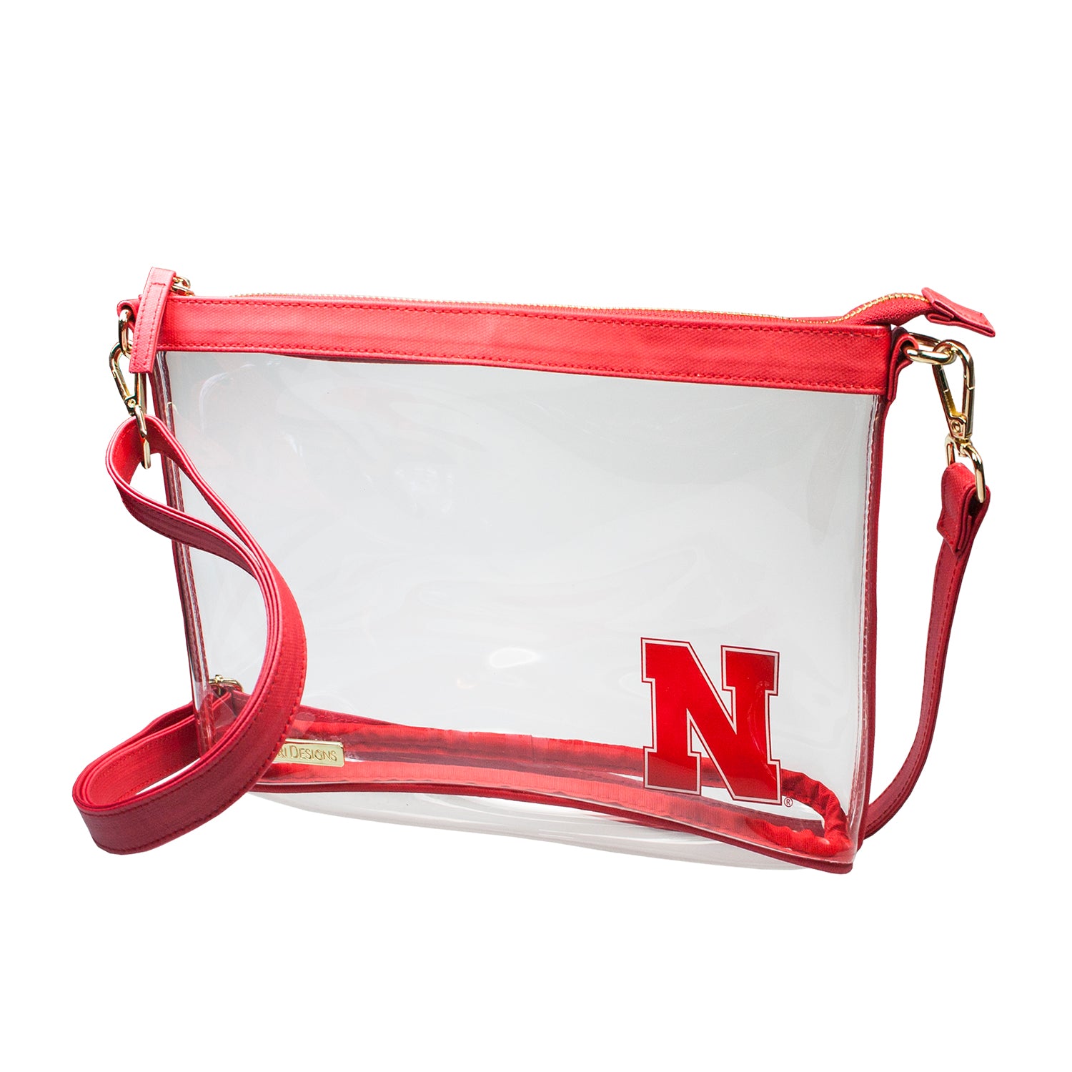 Large Crossbody Clear Purse - Nebraska Cornhuskers