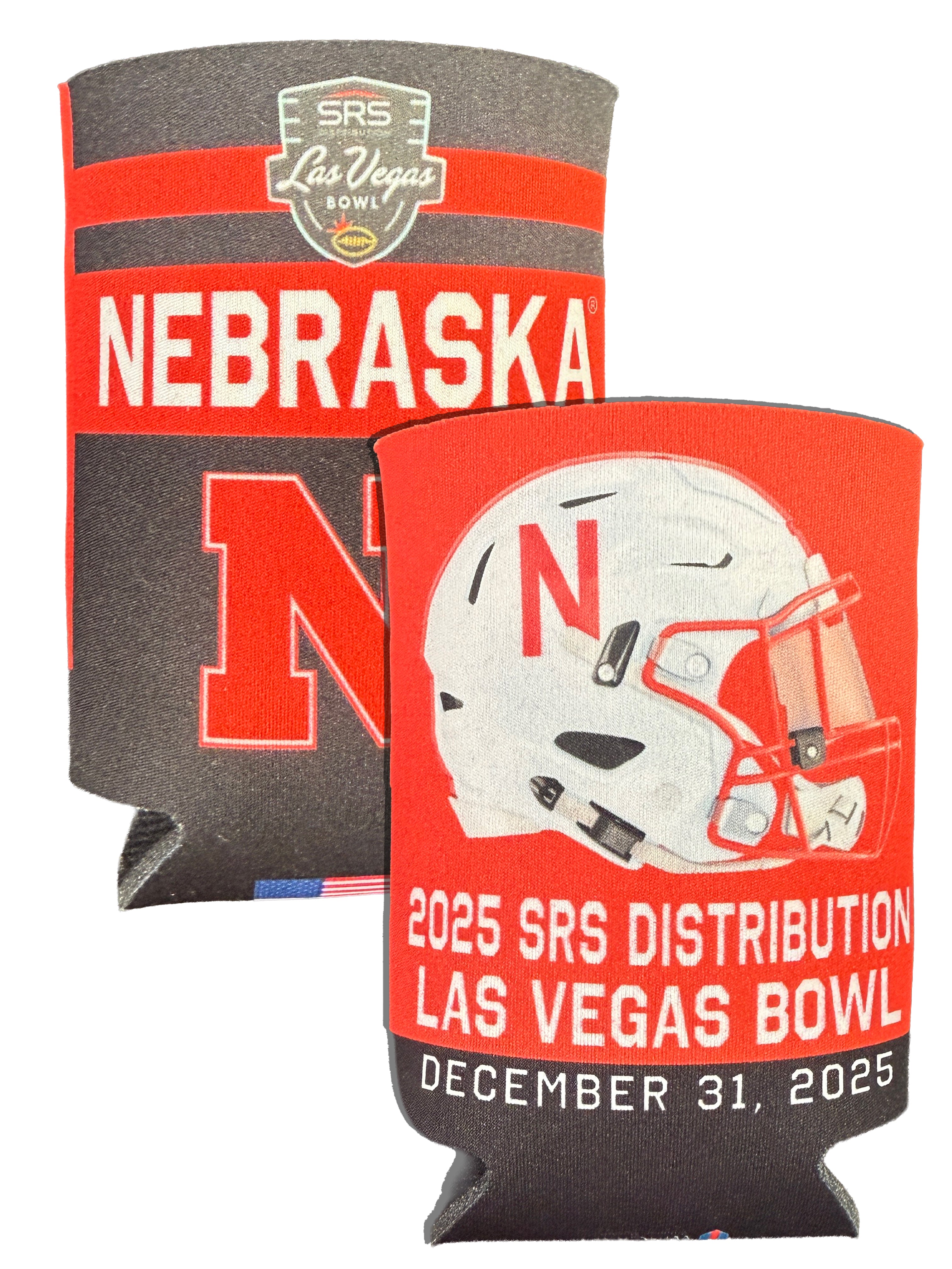 Las Vegas Bowl 2025 - 2-Sided Can Koozie - Nebraska Cornhuskers