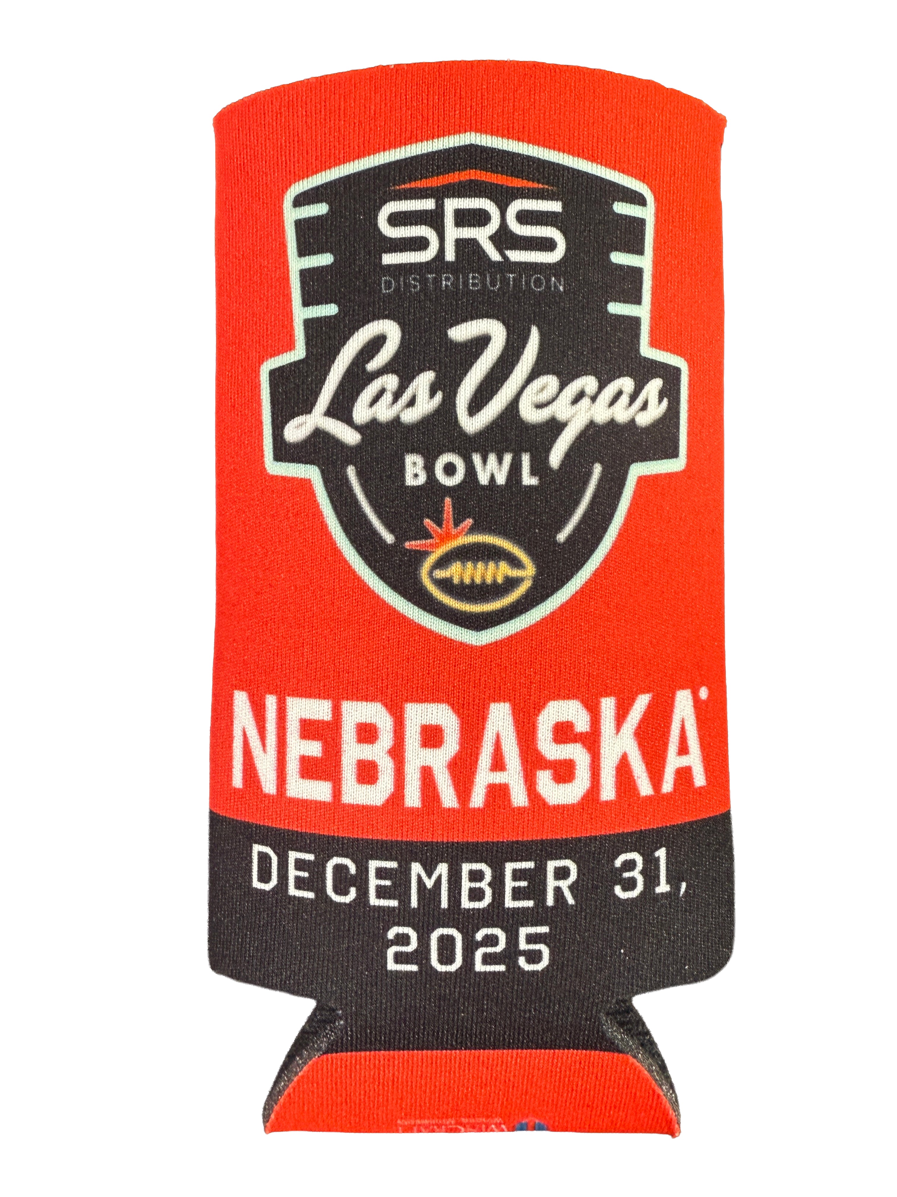 Las Vegas Bowl 2025 - 2-Sided Slim Can Koozie - Nebraska Cornhuskers
