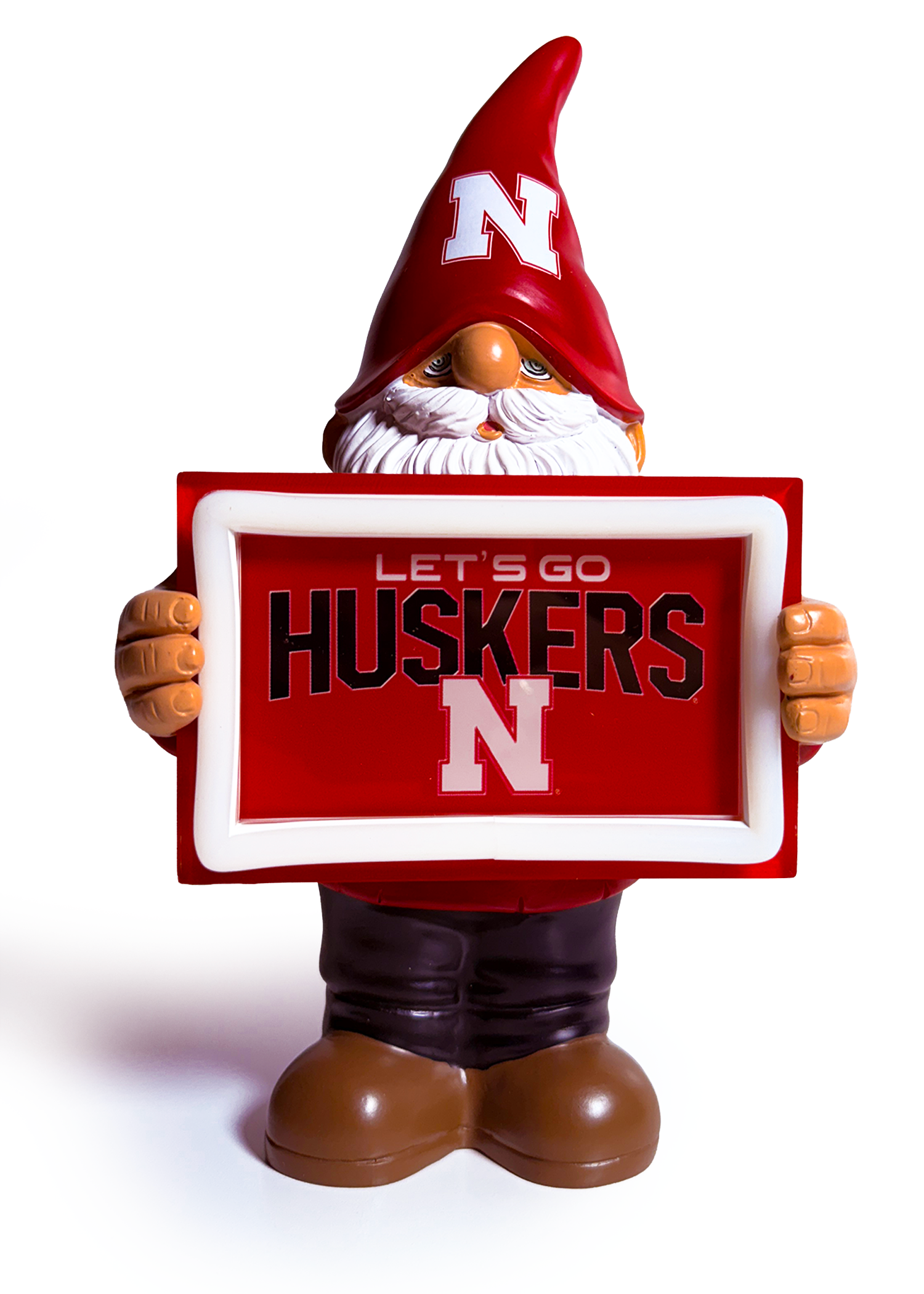 9" Light-Up Garden Gnome Nebraska Cornhuskers