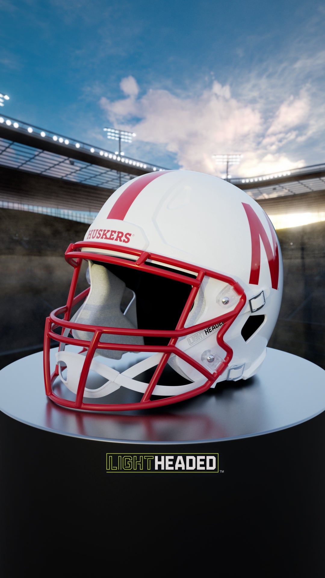 Illuminated Lightheaded Helmet University of Nebraska