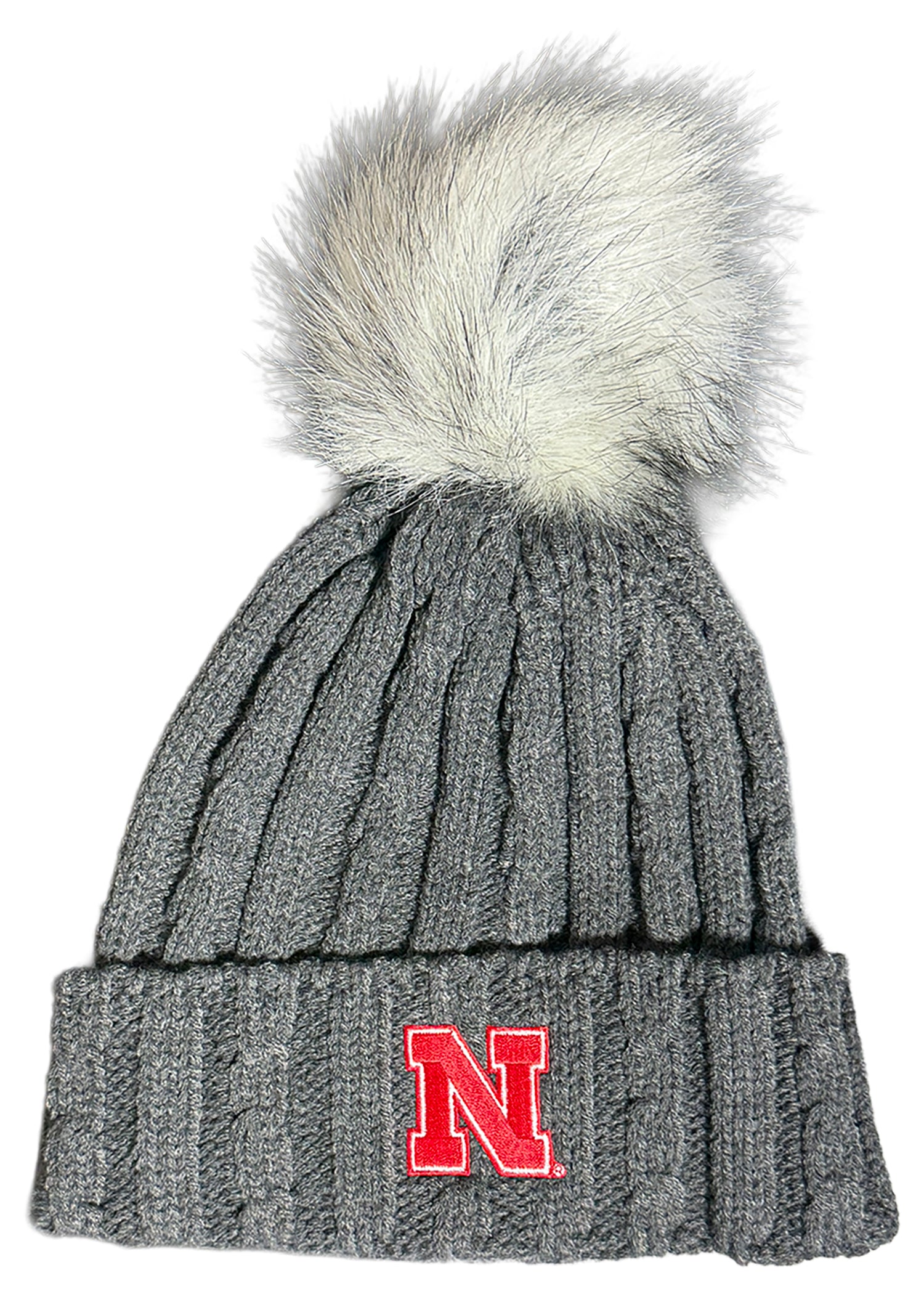 Women's Charcoal Alps Pom Knit Hat