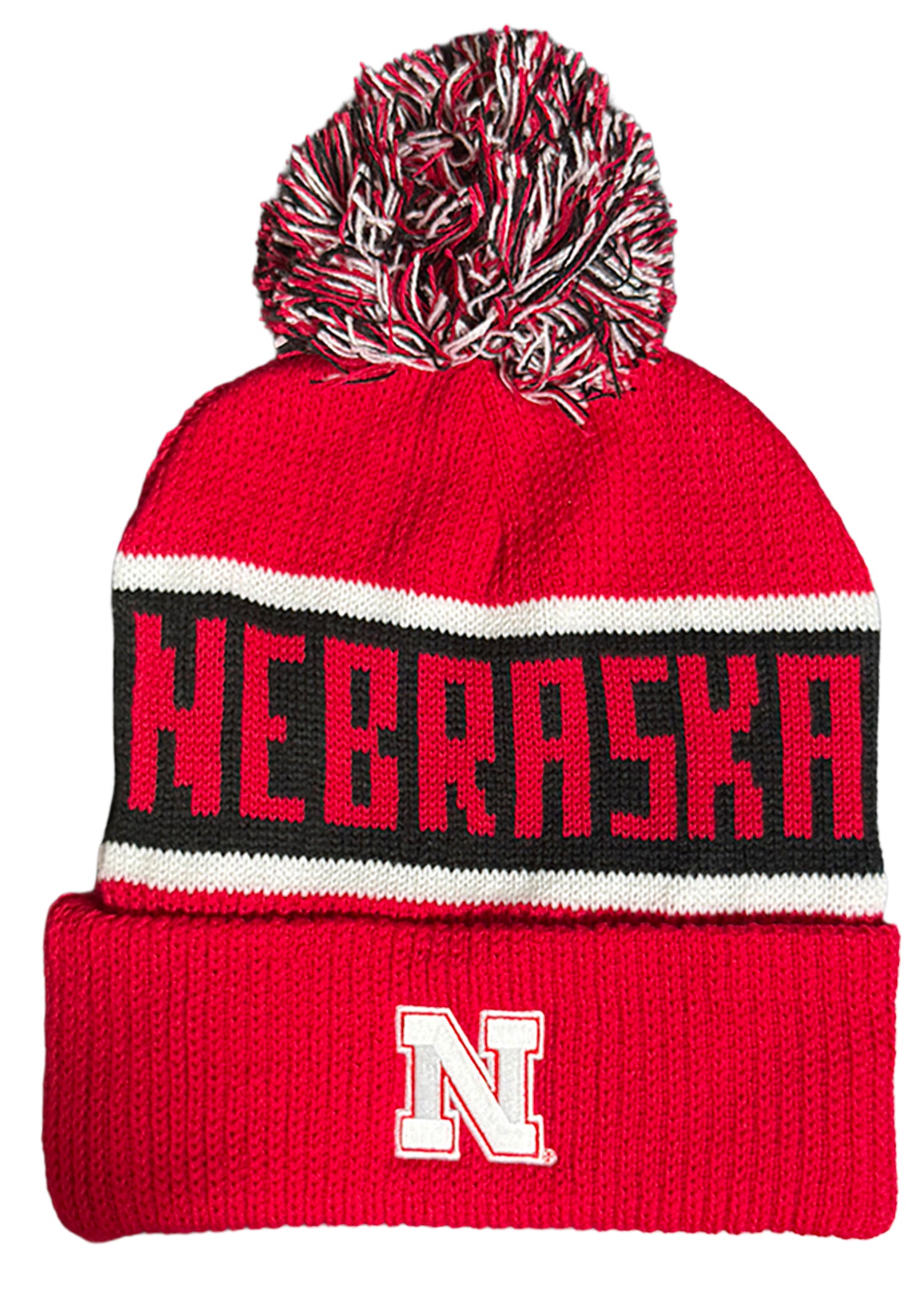 Nebraska Huskers Pom Cuff Beanie