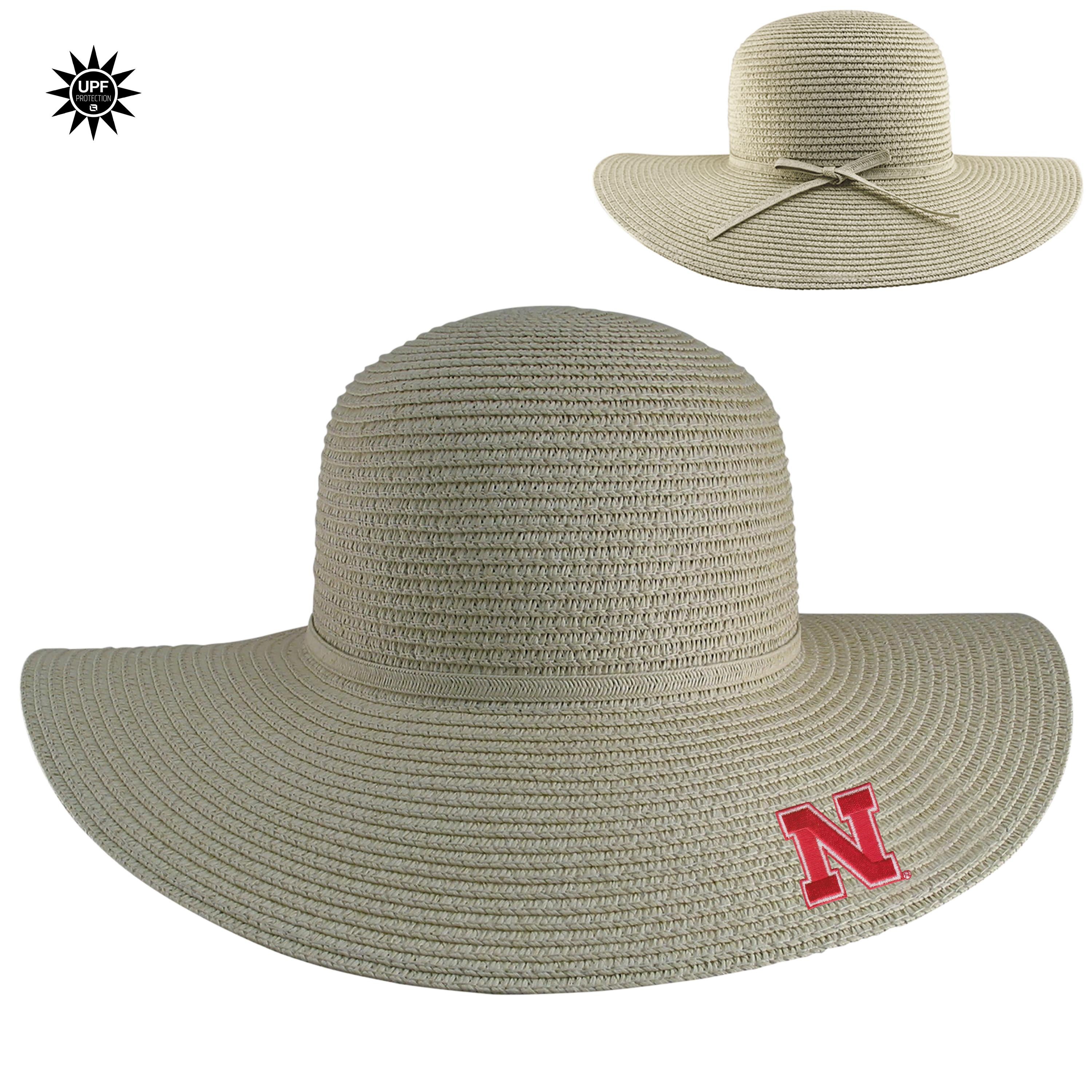 Madeline Straw Hat - Nebraska Cornhuskers