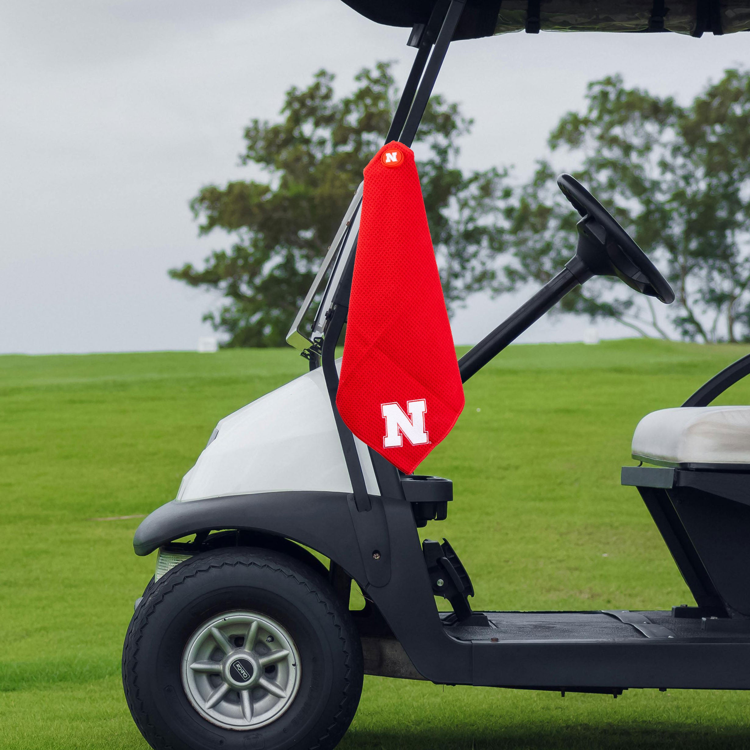 Magnetic Embroidered Microfiber Towel, Golf - Nebraska Cornhuskers