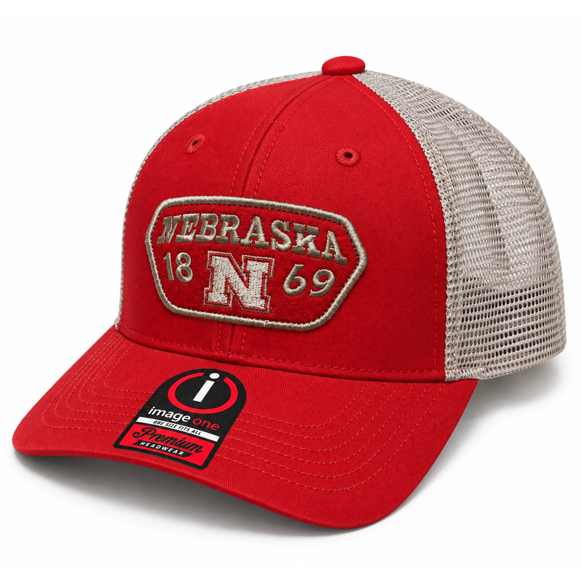 Nebraska 1869 Trucker Hat, Curved Bill, Snapback - Nebraska Cornhuskers