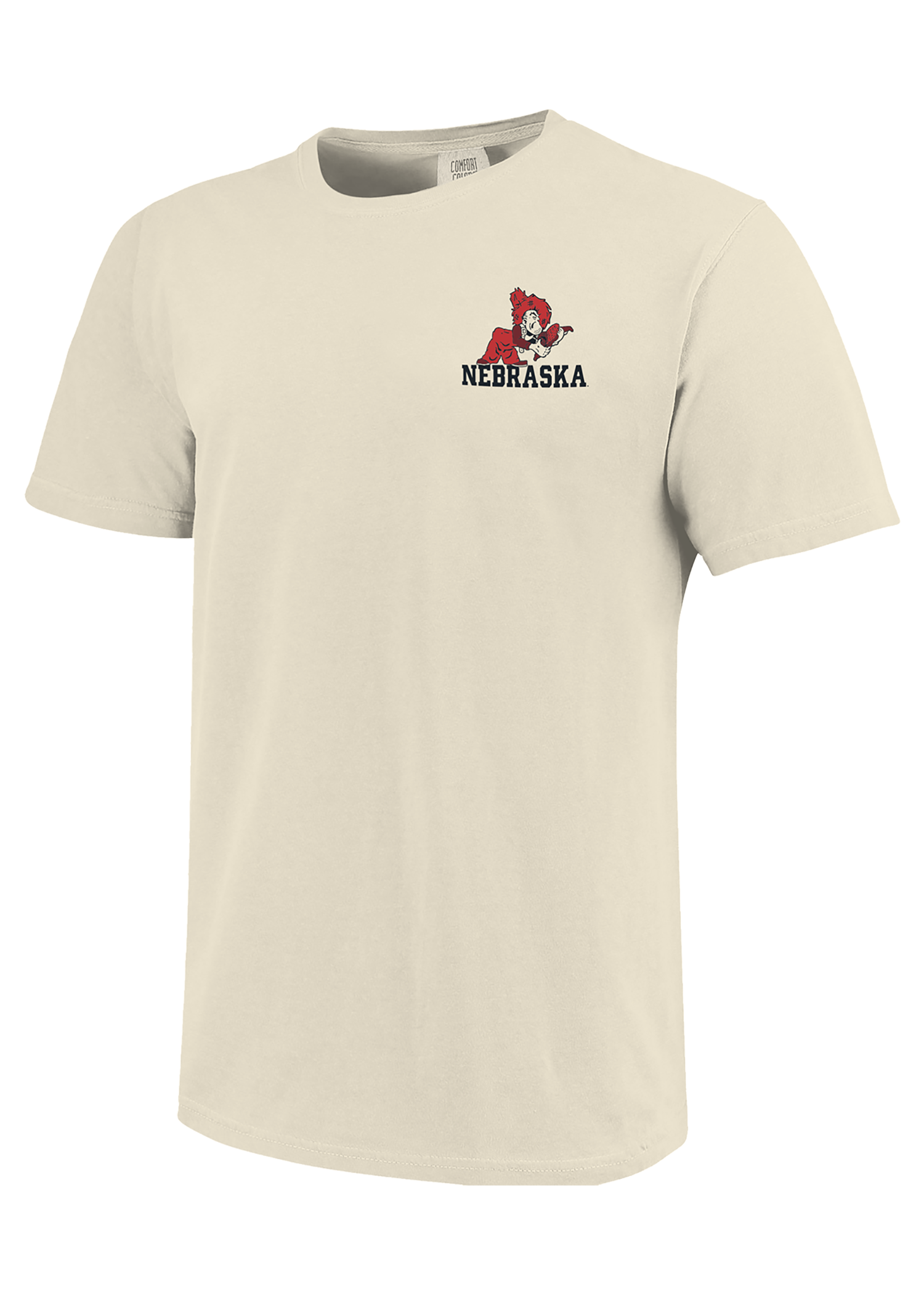 Cream Men’s Short Sleeve T-Shirt – Herbie Chest, Fight Song Back