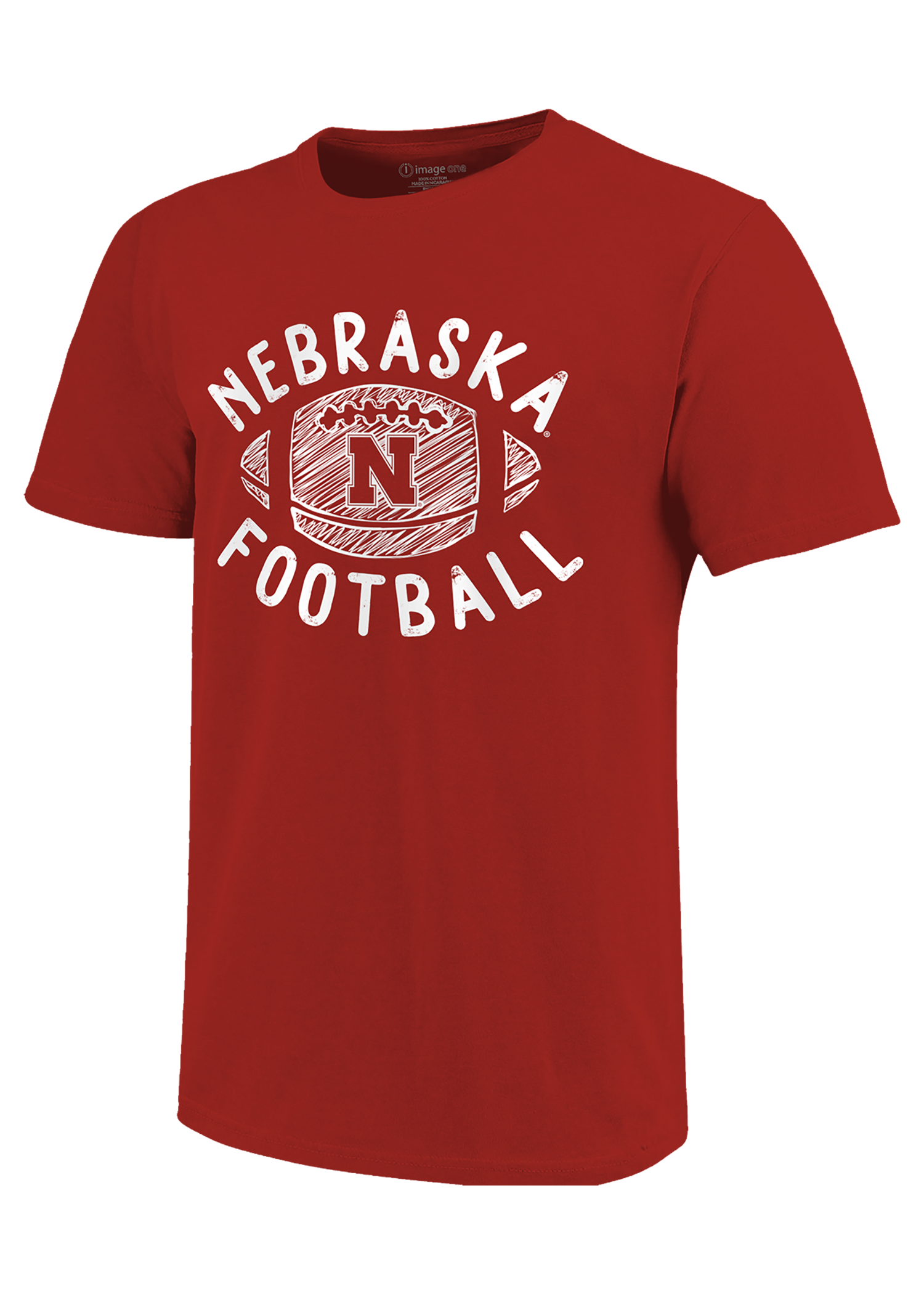 Youth Scribble Nebraska Football Graphic