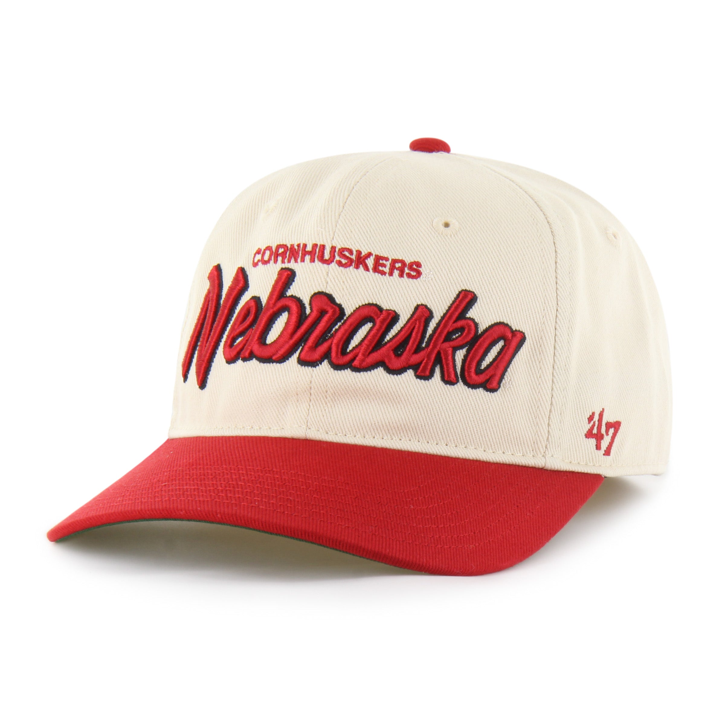 Natural Crosstown Tt '47 Franchise Ls Hat, Curved Bill, Fitted - Nebraska Cornhuskers