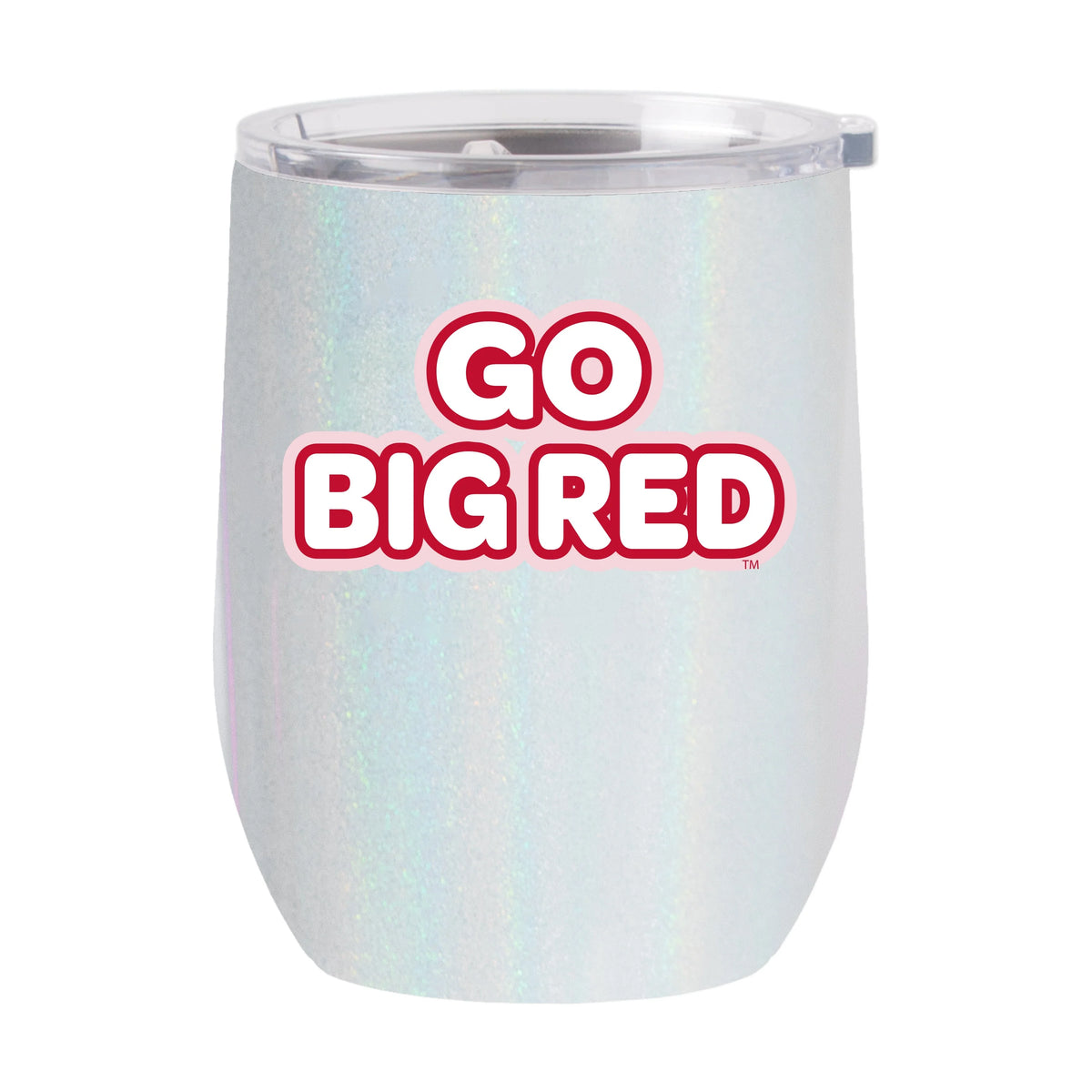 Nebraska 16oz Bubble Iridescent Curved Wine Tumbler