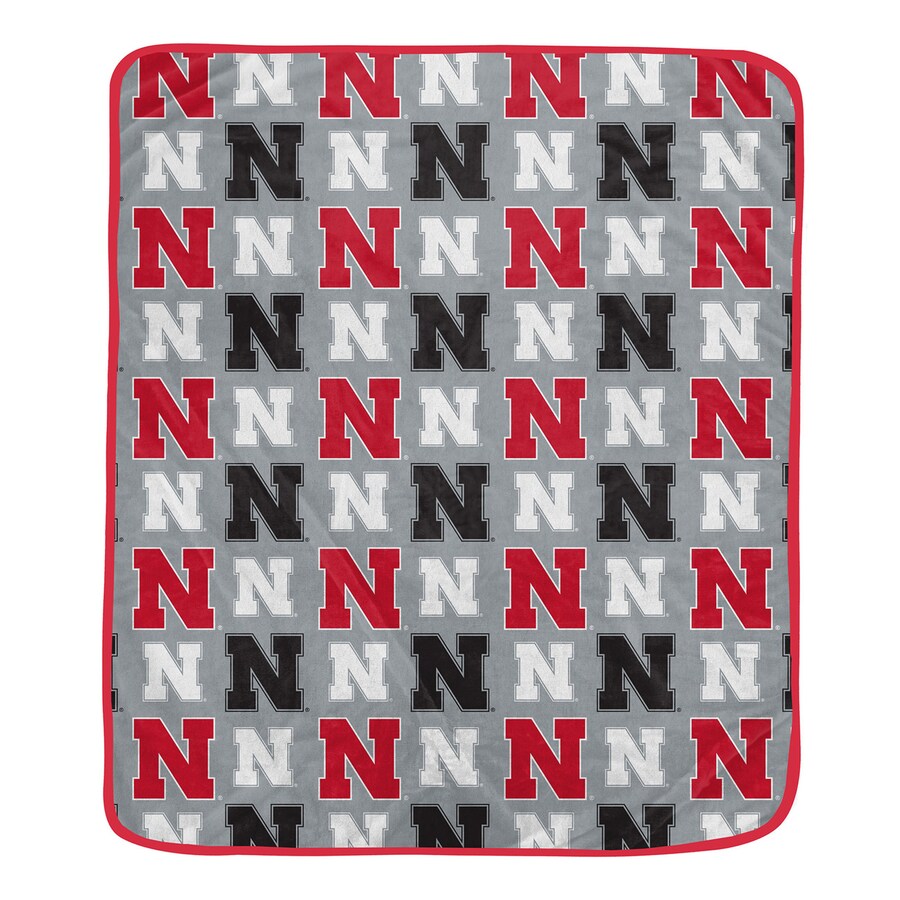 Pegasus Nebraska Huskers 66in x 95in Logo Roll Ultra Soft Blanket