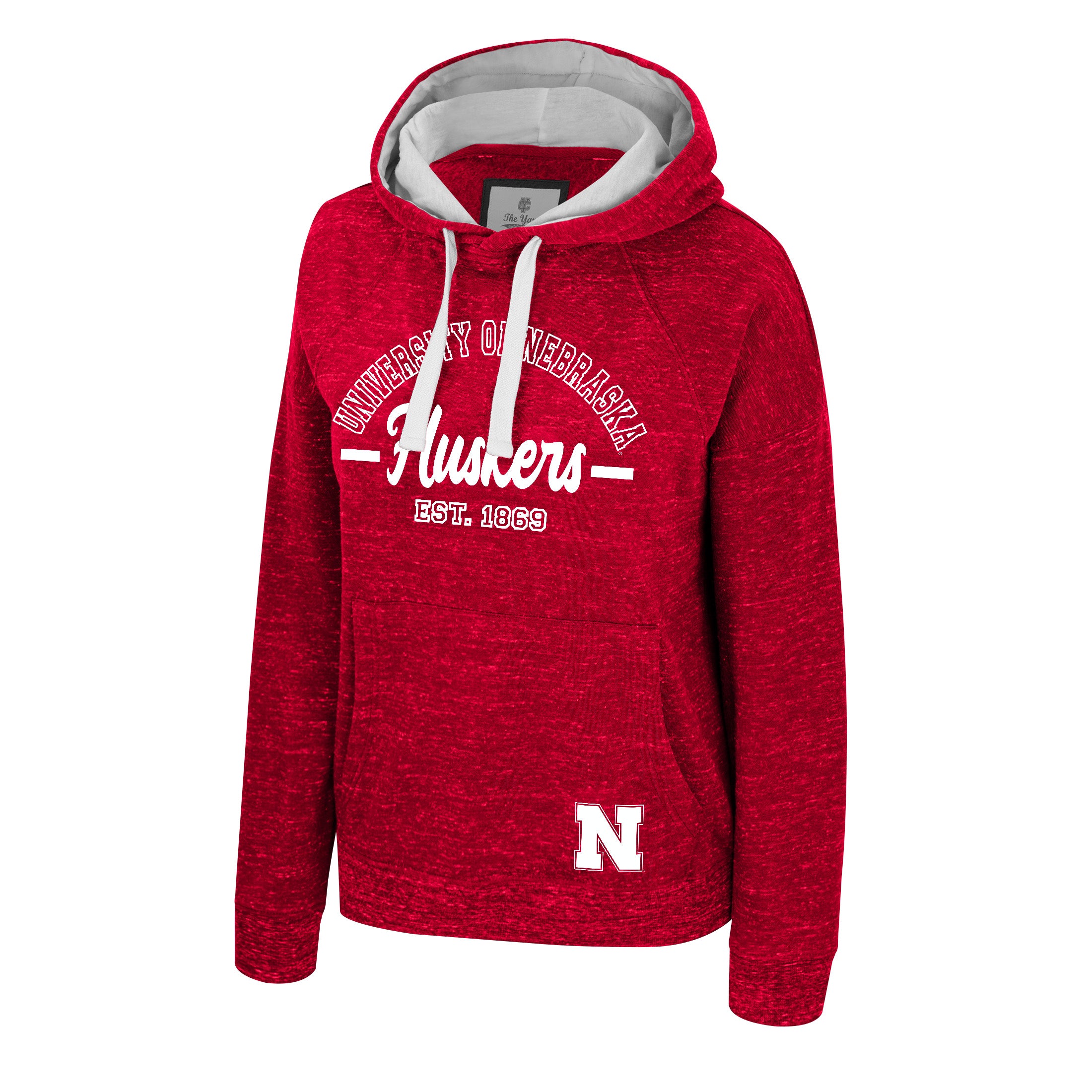 Piper Speckle Hoodie in Red - Nebraska Cornhuskers