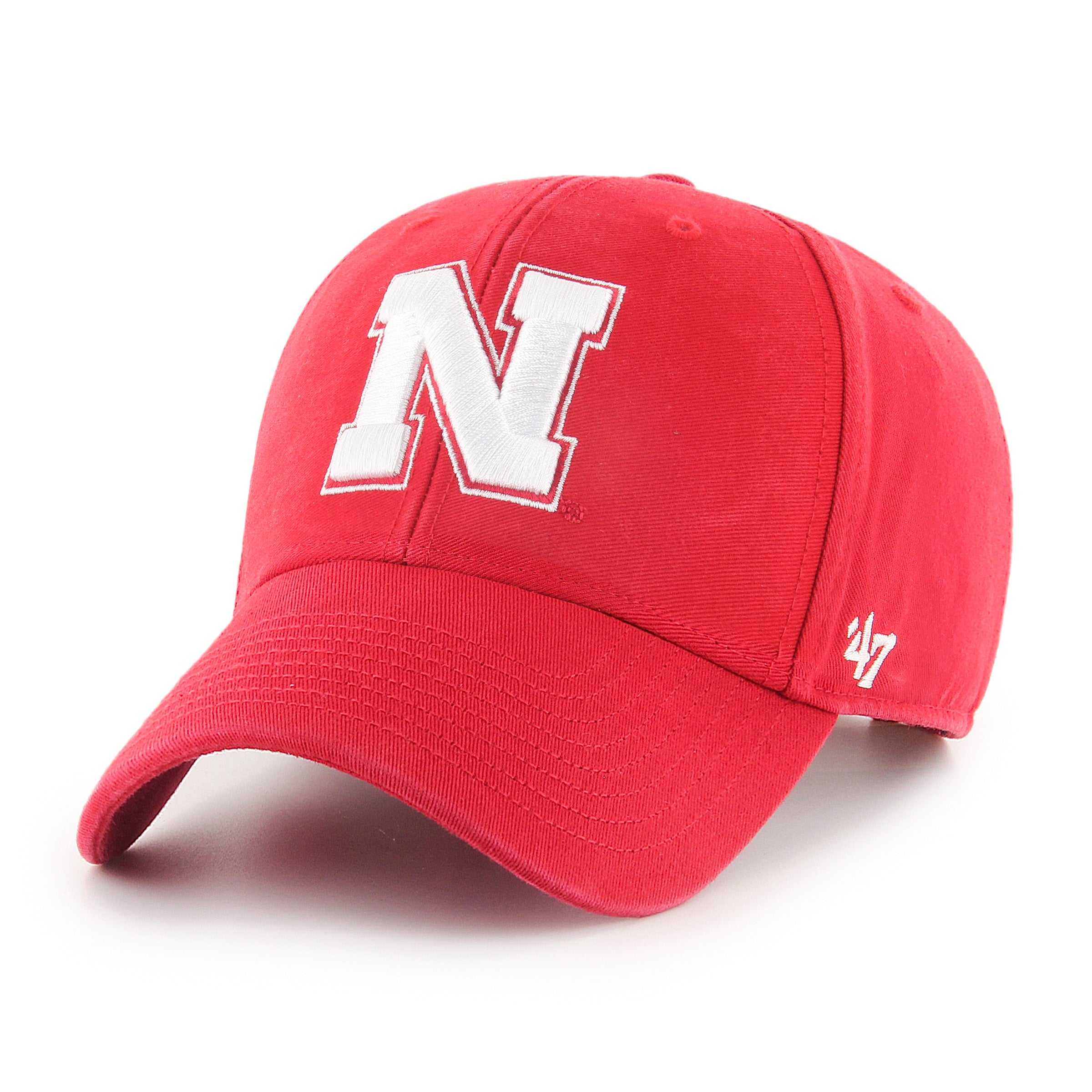 Red Basic '47 Mvp Hat, Curved Bill, Strapback - Nebraska Cornhuskers