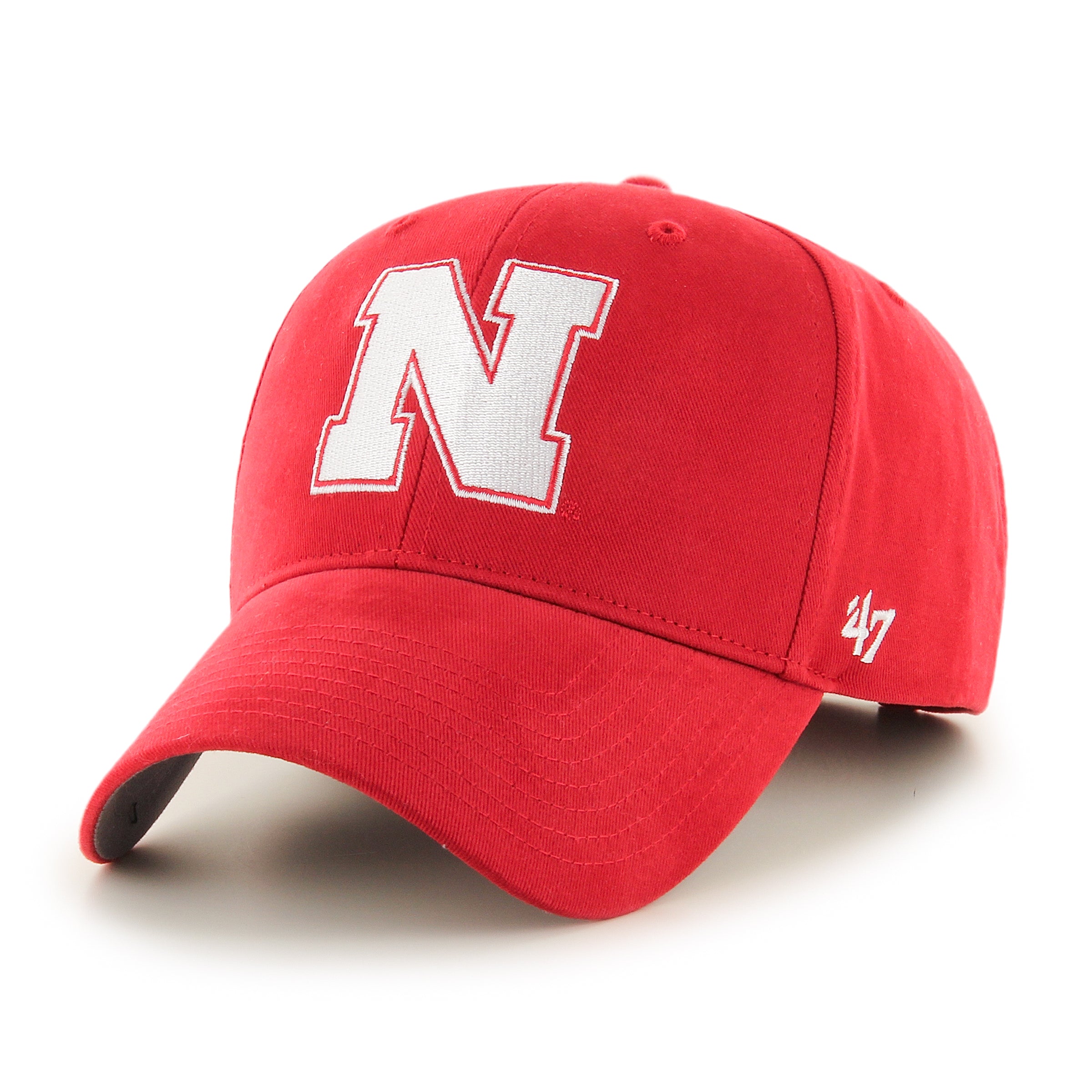 Red Basic '47 Mvp Hat, Curved Bill, Snapback - Nebraska Cornhuskers