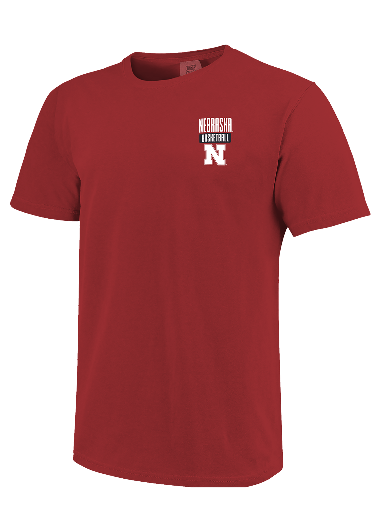 Red Basketball Court Comfort Colors Tee - Nebraska Cornhuskers