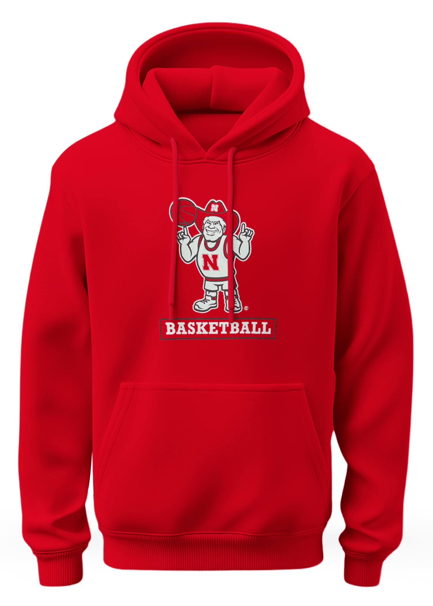Red Basketball Hoodie Herbie - Nebraska Cornhuskers