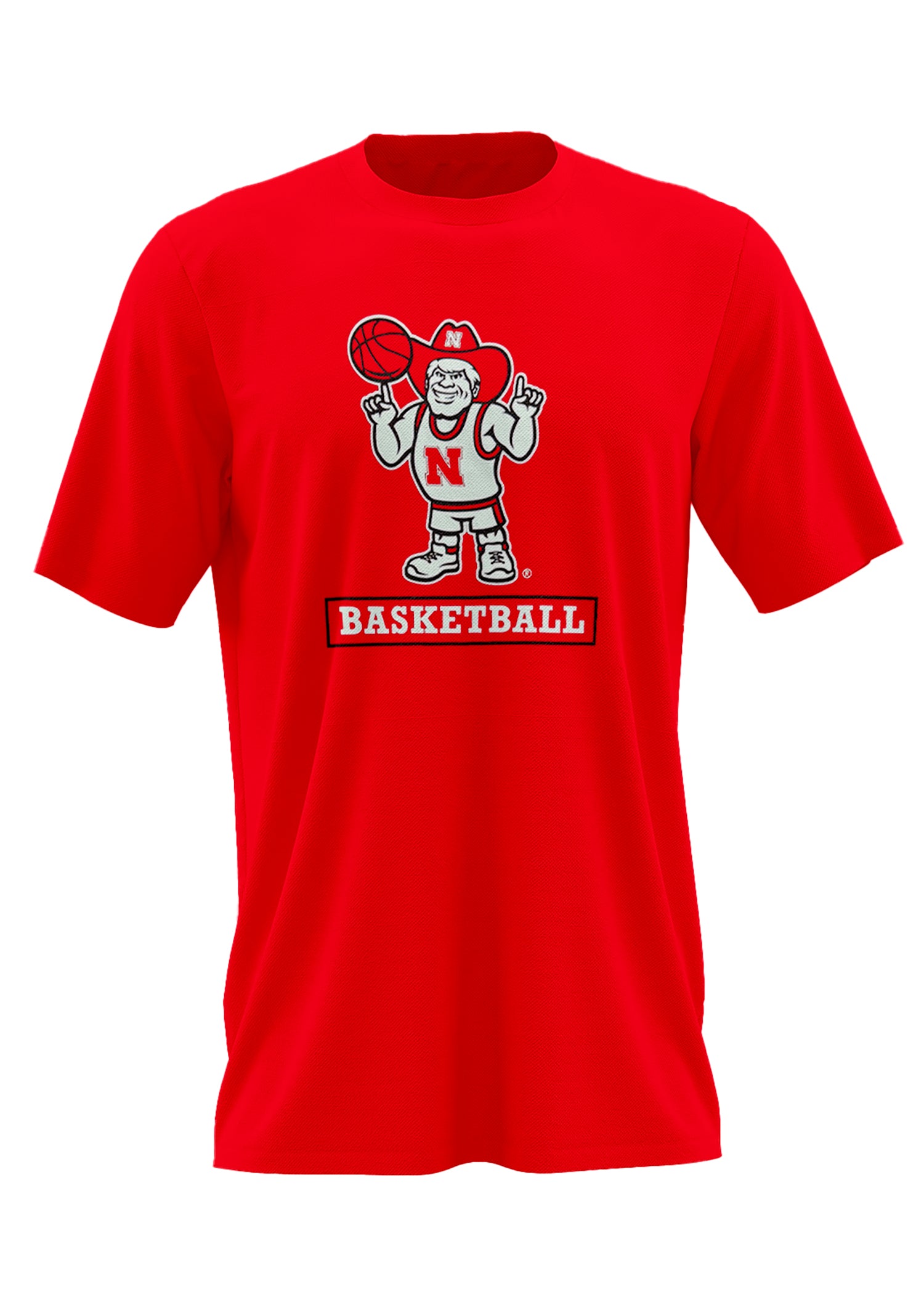 Red Basketball Tee Herbie - Nebraska Cornhuskers