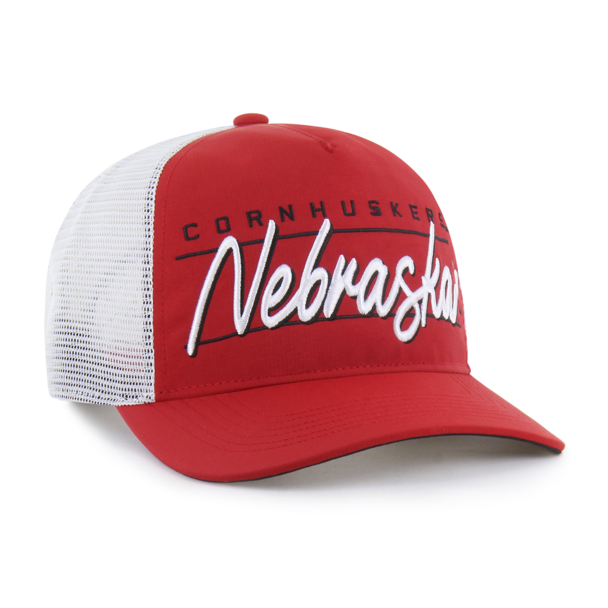 Red Brrr Condor Mesh '47 Hitch Hat, Curved Bill, Snapback - Nebraska Cornhuskers