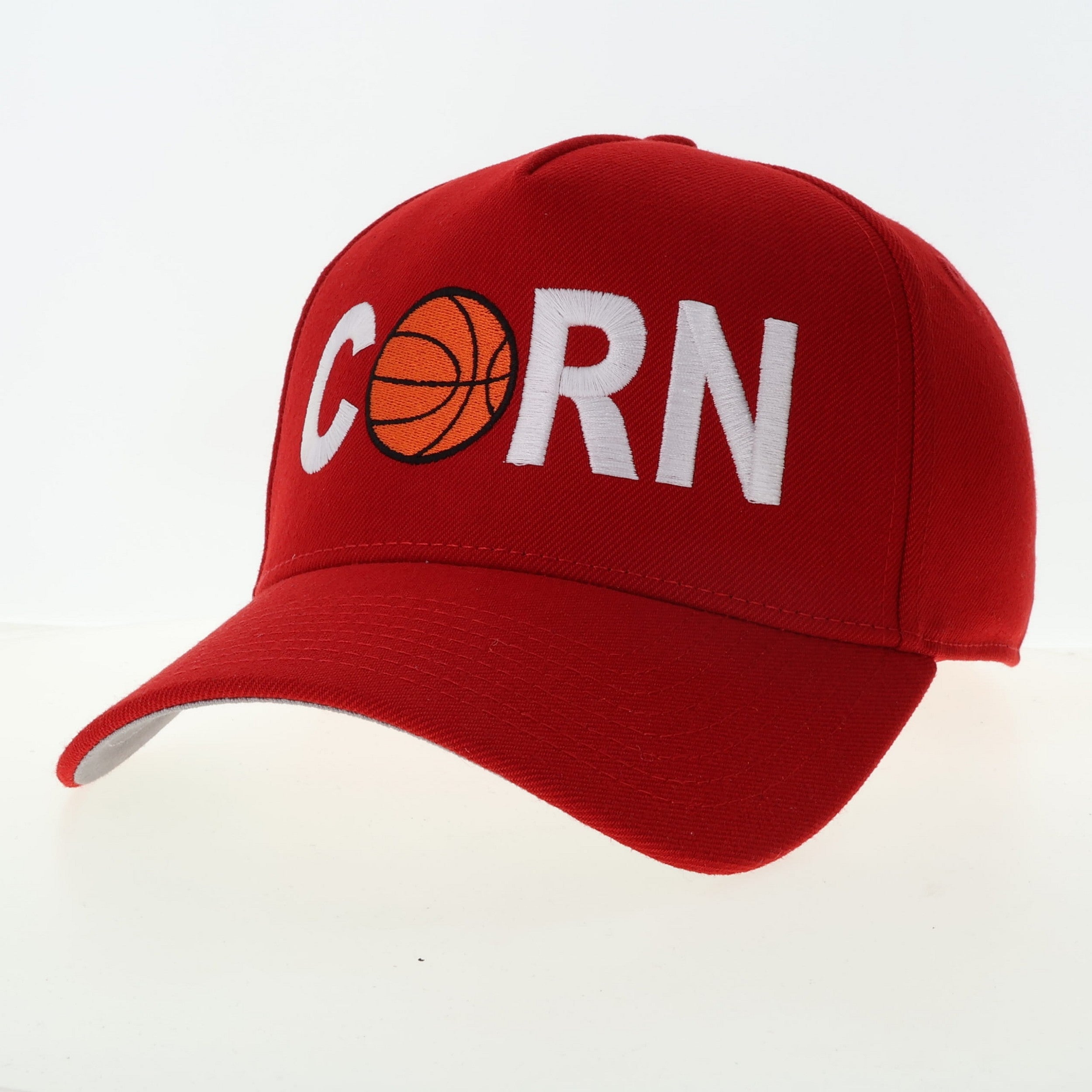 Red CORN Basketball Hat - Nebraska Cornhuskers