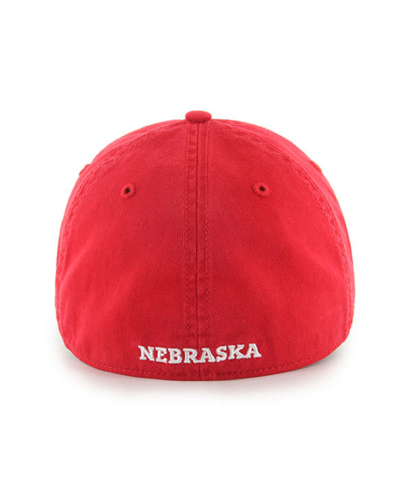 Red Classic '47 Franchise Hat, Curved Bill, Fitted - Nebraska Cornhuskers